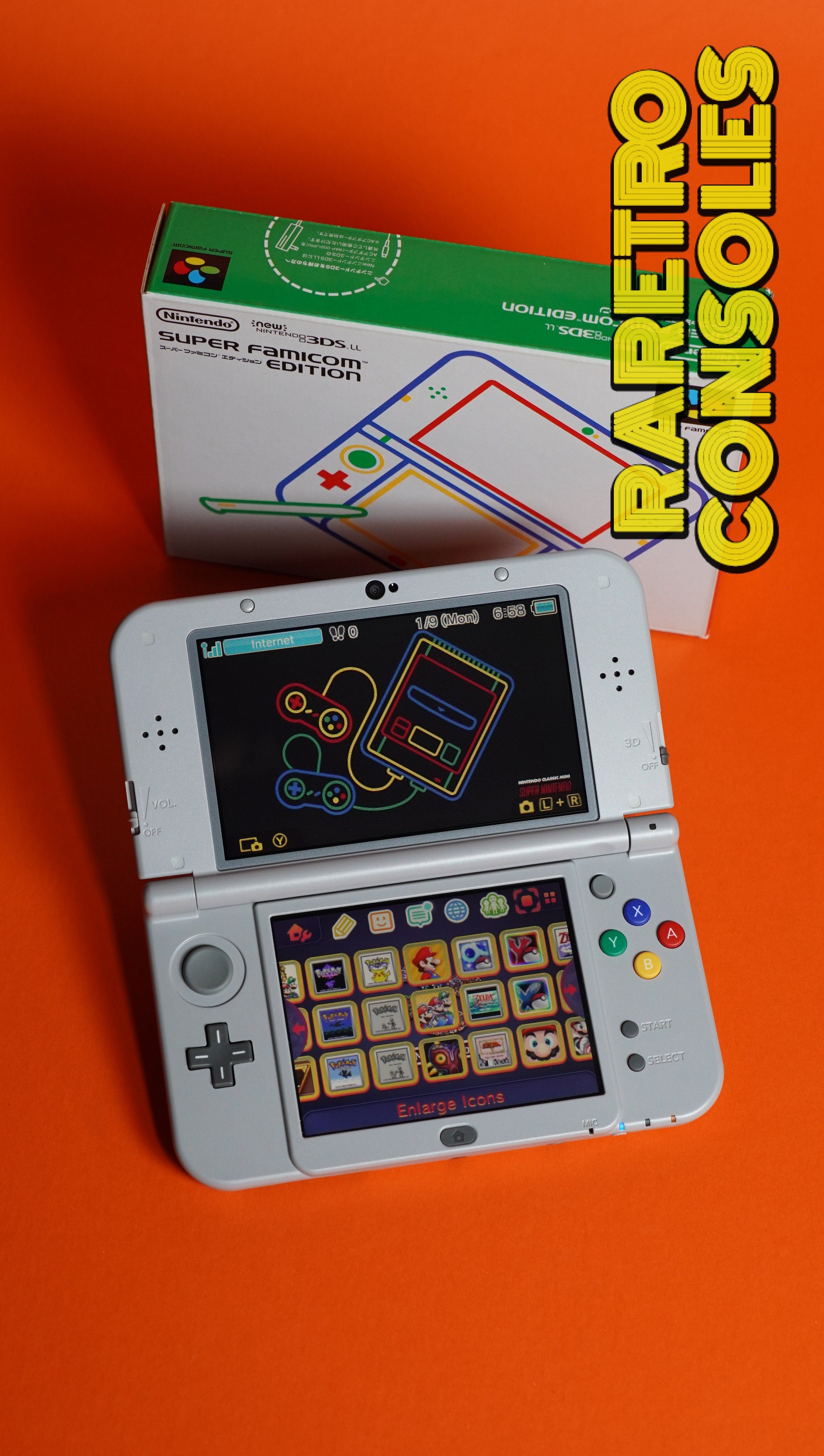 Super Famicom New Nintendo 3DS XL Special Edition with Box
