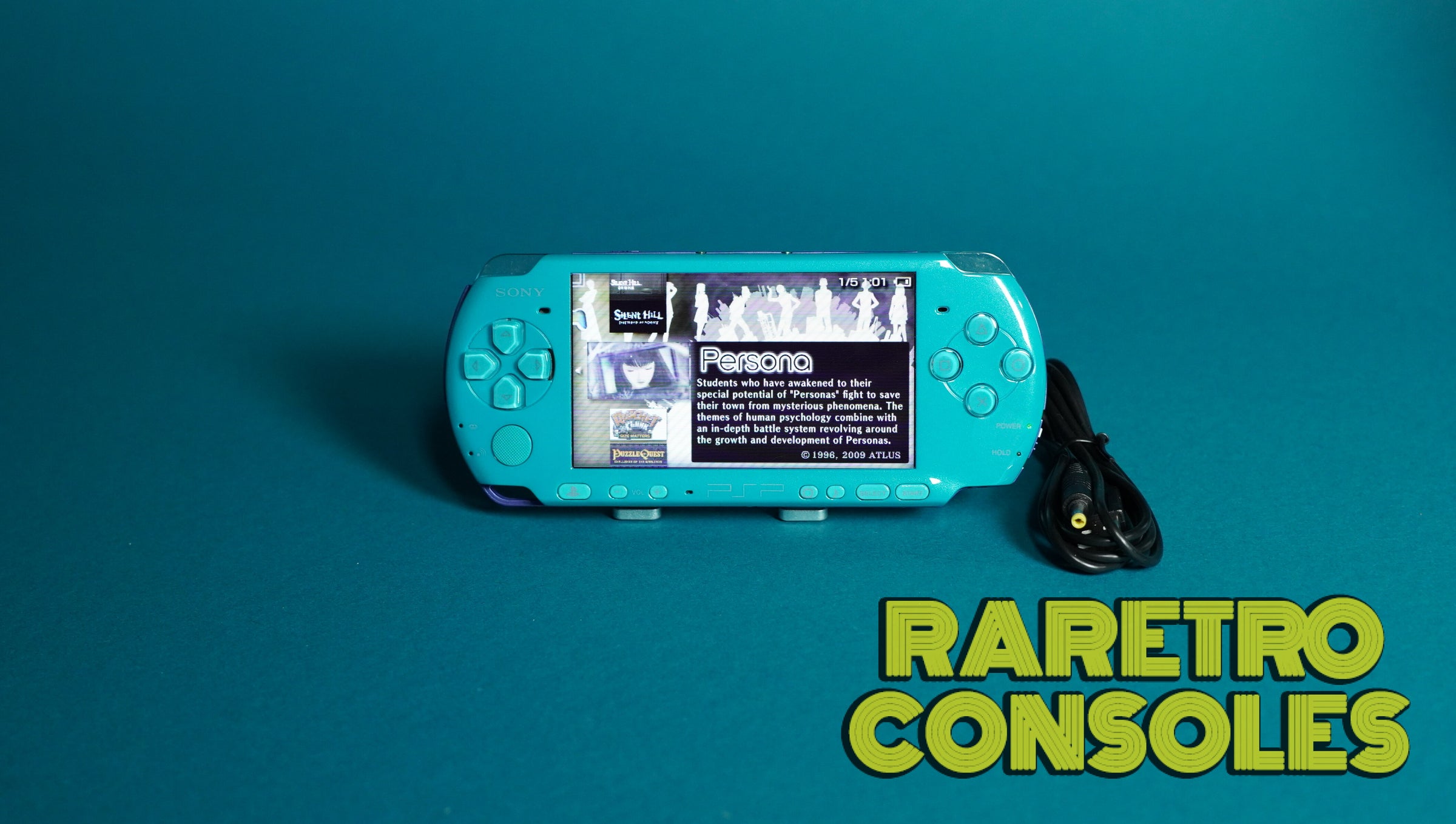 Turquoise Hatsune Miku Sony PlayStation Portable PSP 3000