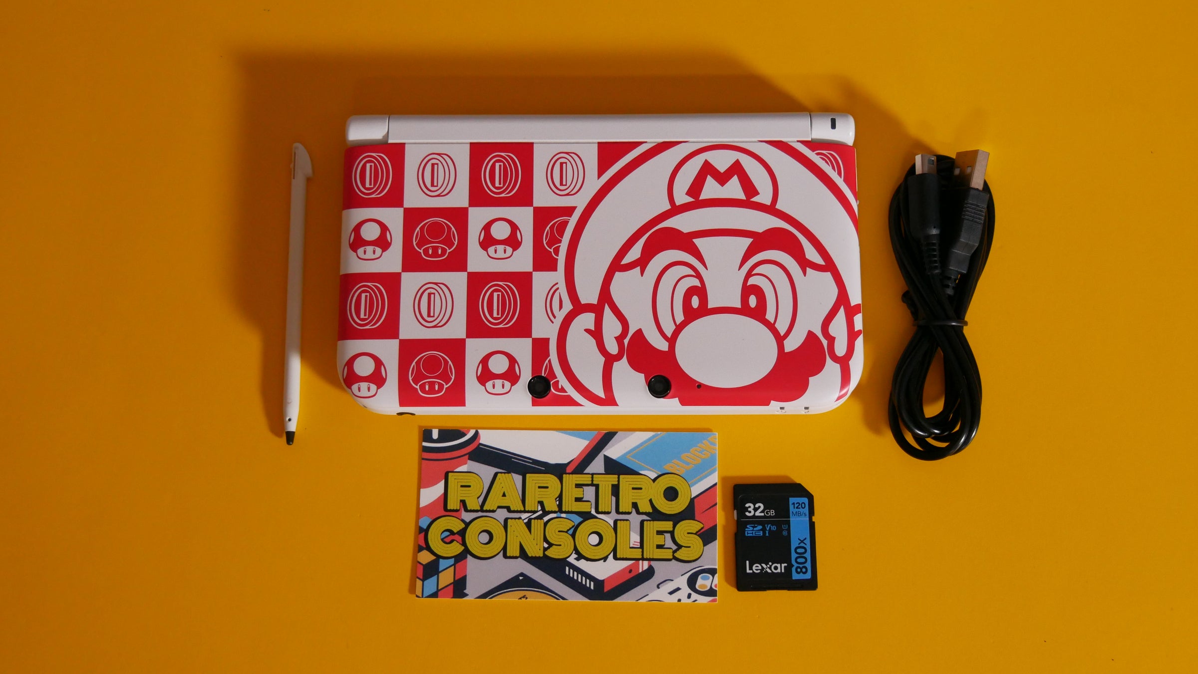 Nintendo 3DS XL Mario Red x White Edition | Raretro Consoles