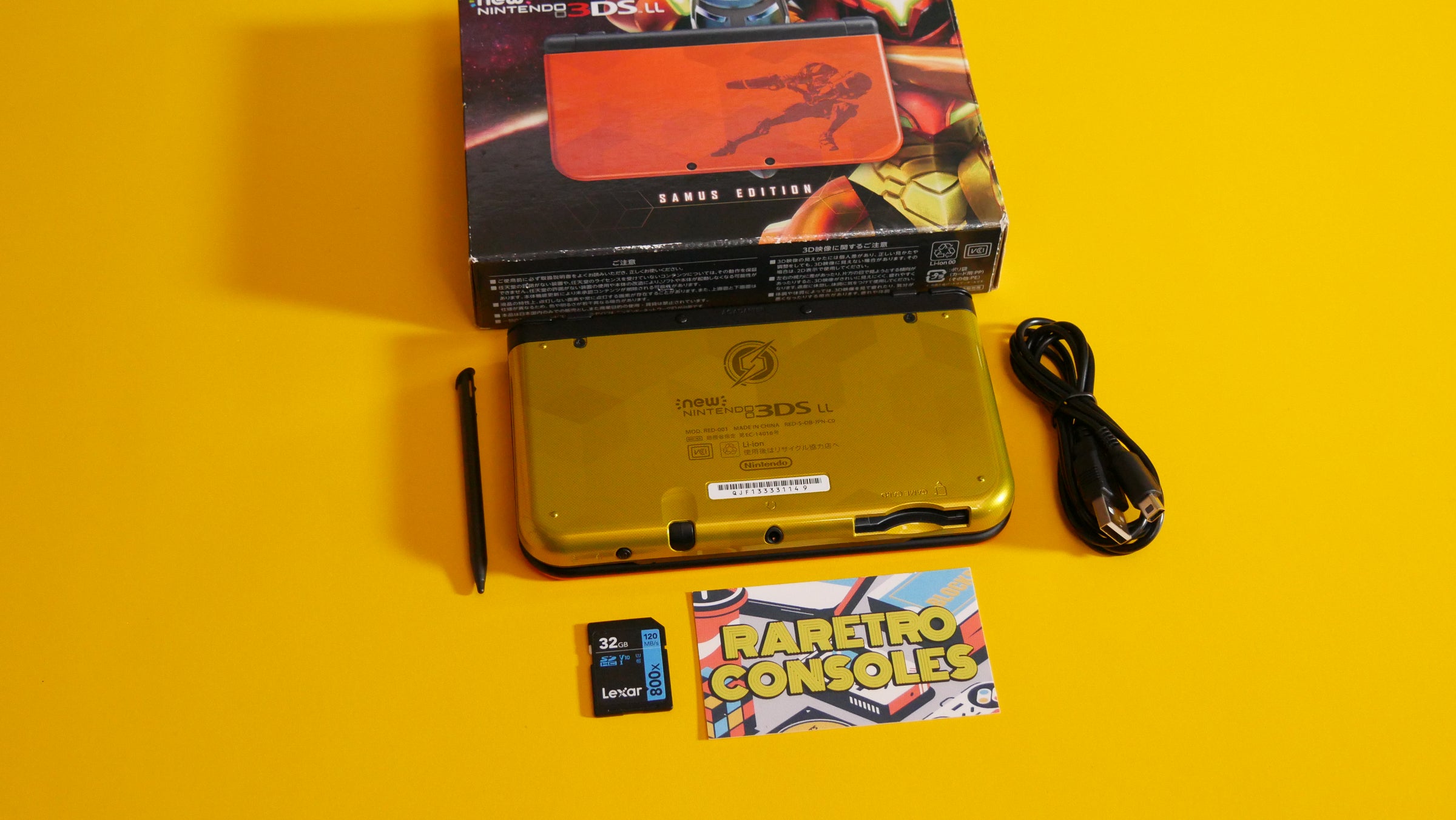 New Nintendo 3DS XL Metroid Samus Limited Edition With Box