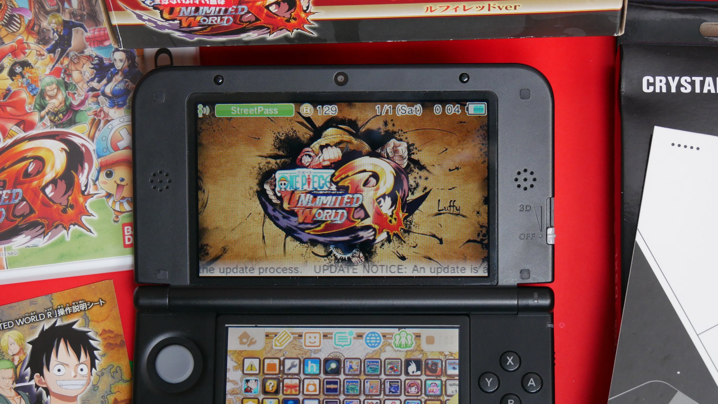 Nintendo 3DS XL One Piece Unlimited World Adventure Luffy