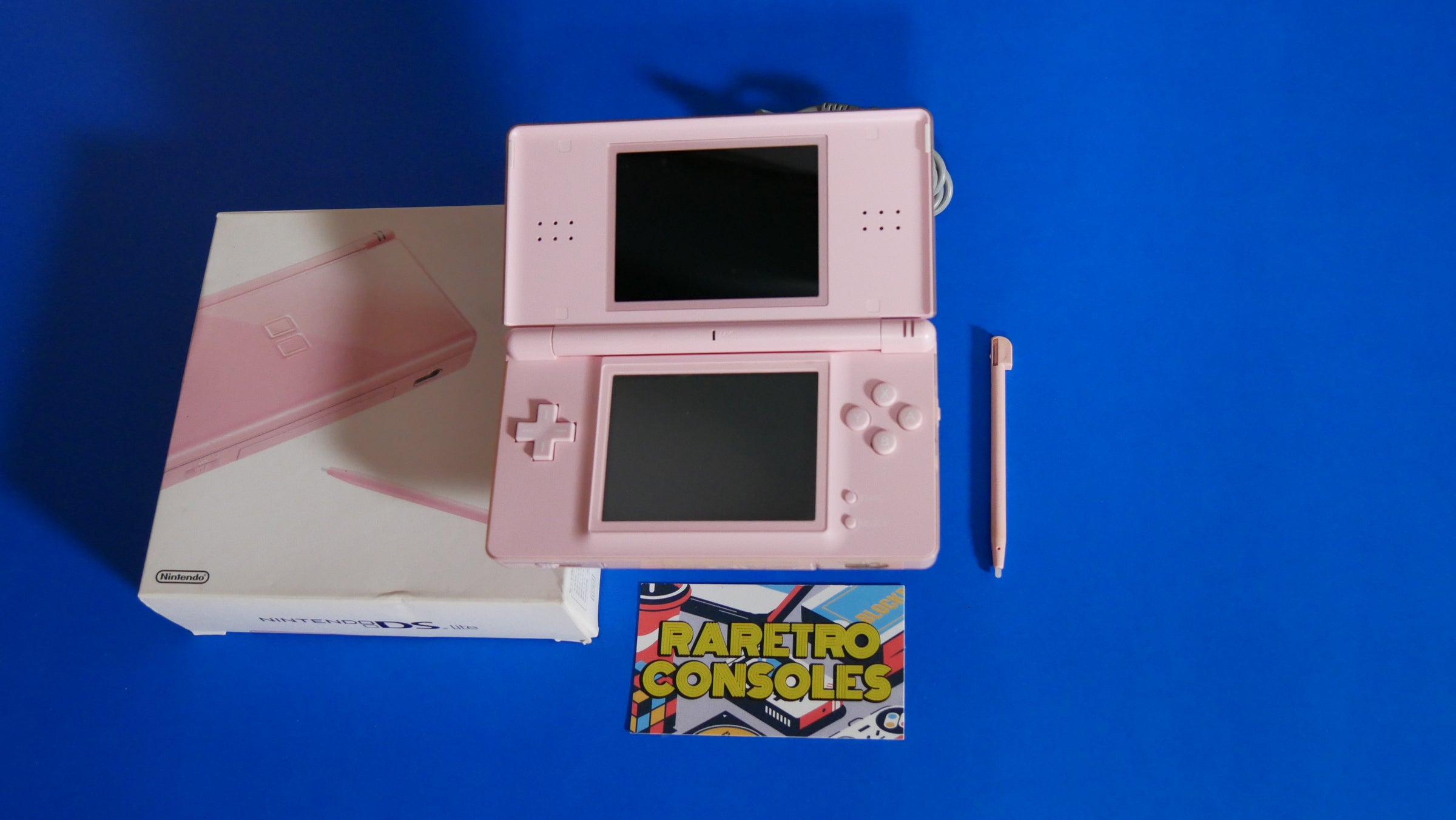 Nintendo DS Lite in Noble Pink with Box | Raretro Consoles