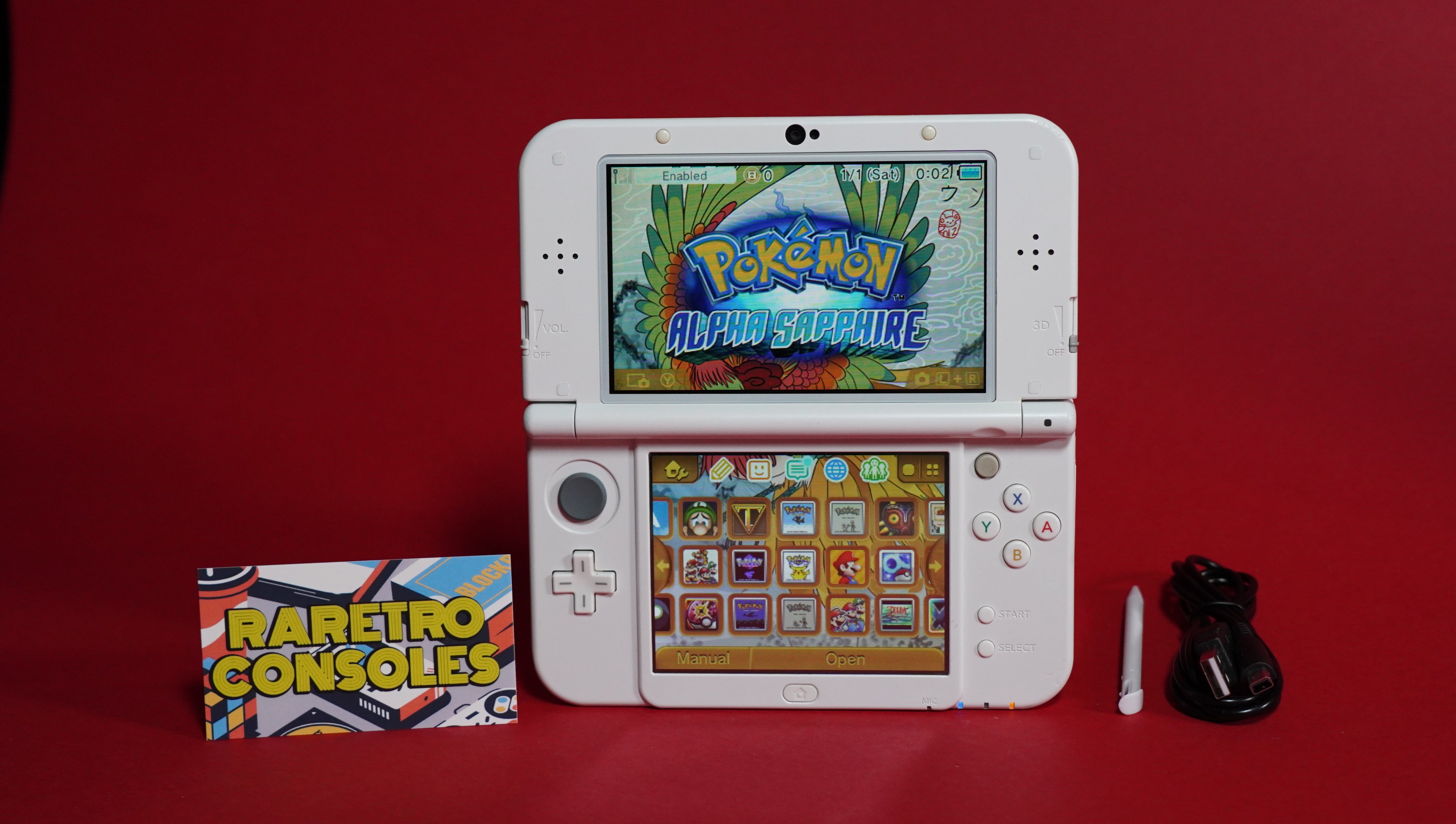 New Nintendo 3DS XL in Pearl White with USB C | Raretro Consoles