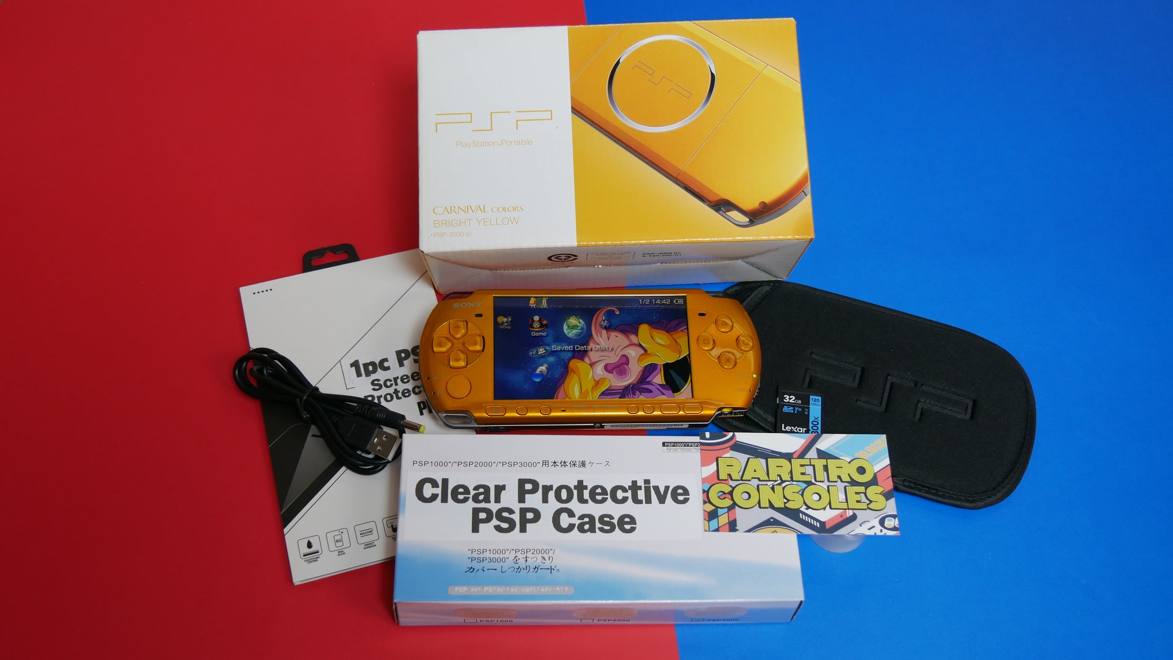 Carnival Bright Yellow Console Sony PlayStation Portable PSP 3000