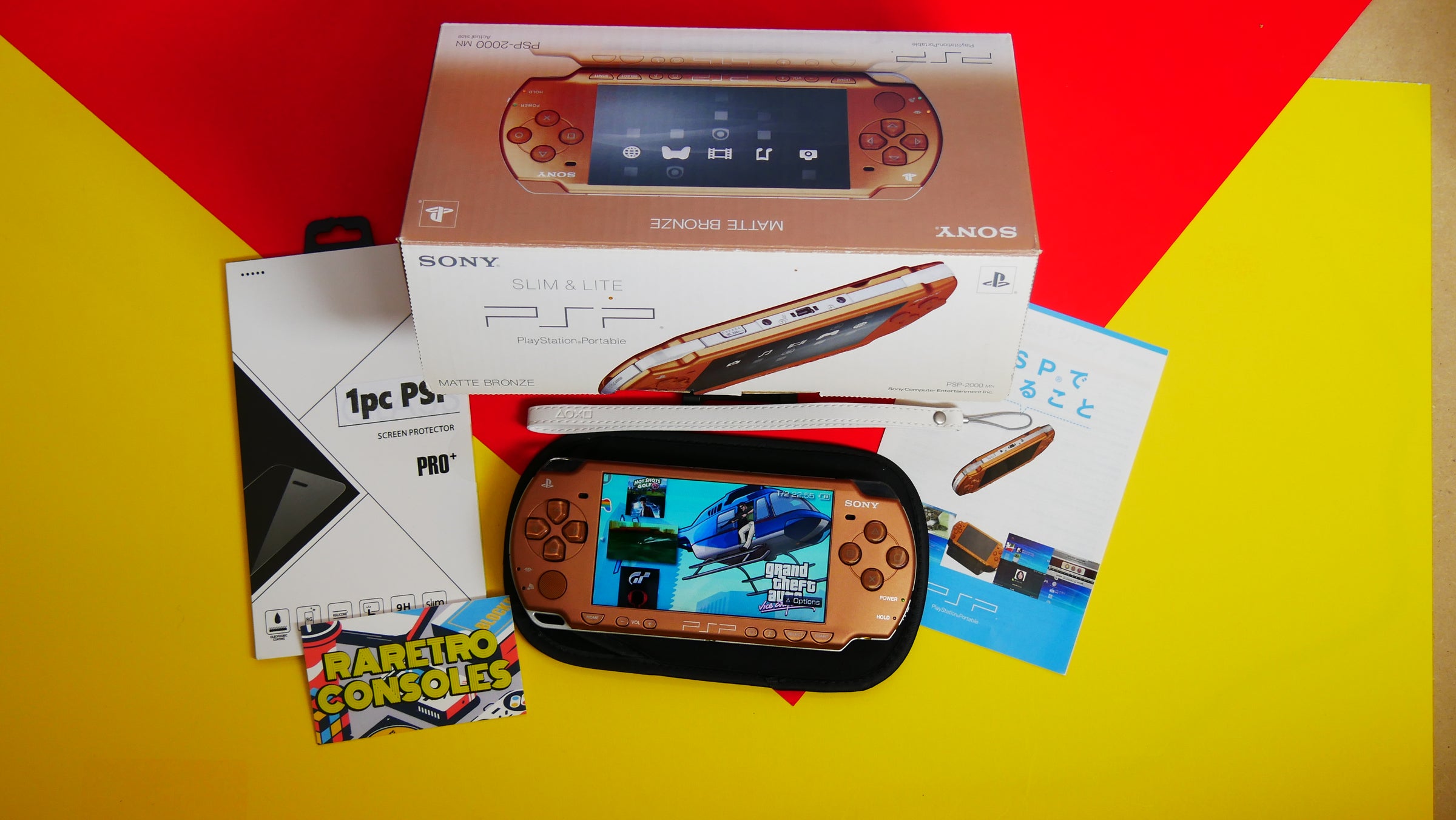 Sony PlayStation Portable PSP 2000 Matte Bronze with box | Raretro