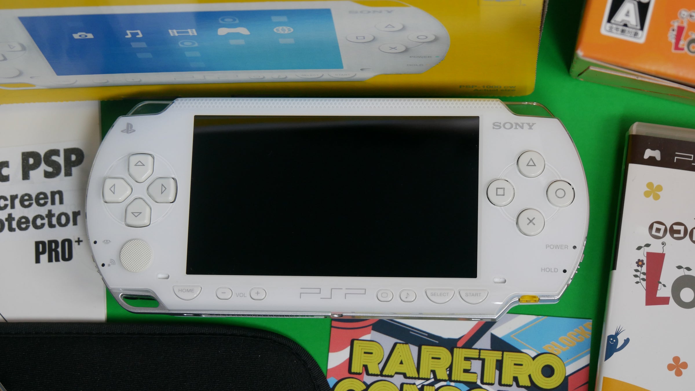 Sony PSP 1000 LocoRoco Bundle in Artic White With Box | Raretro