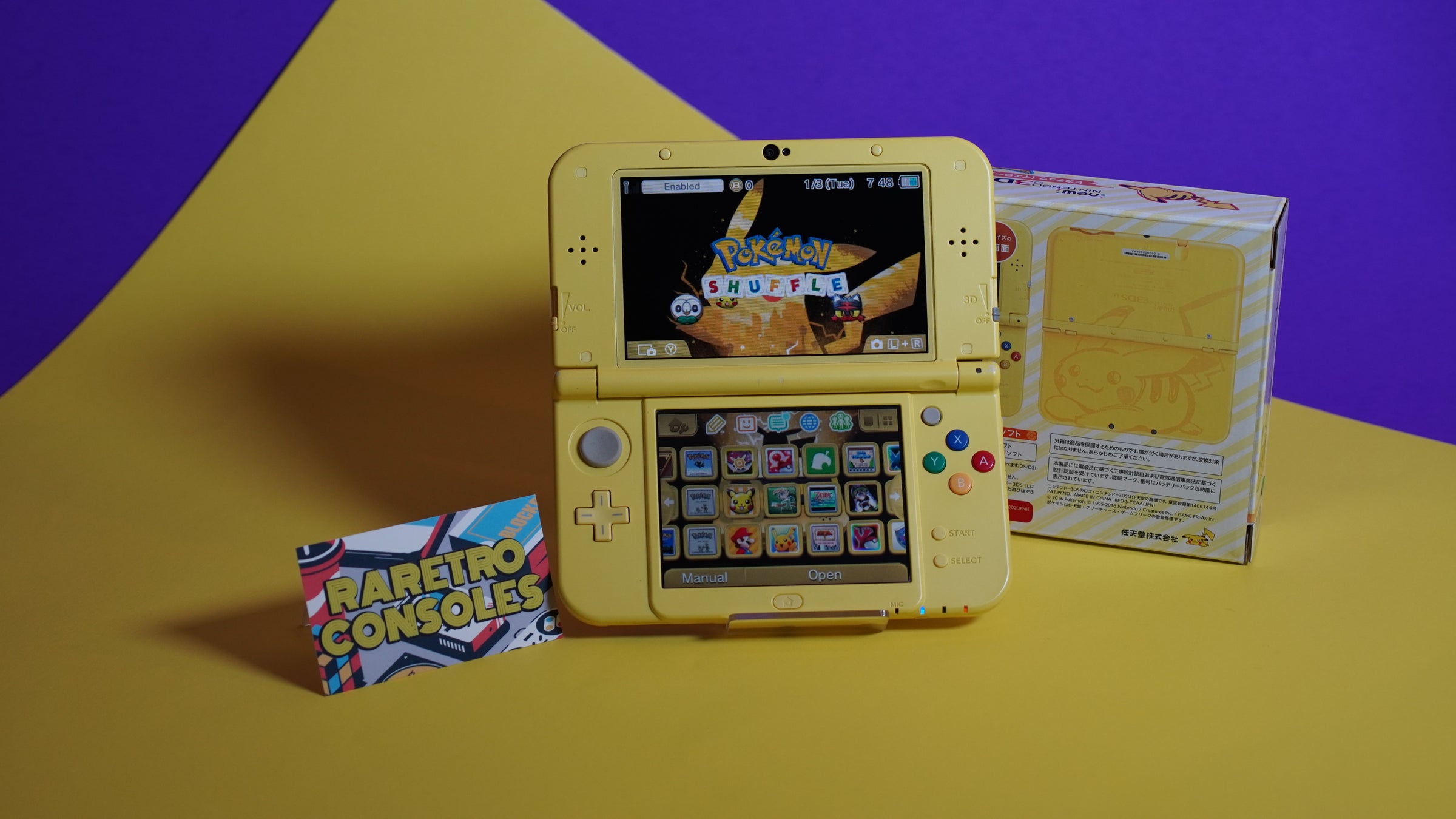 New Nintendo 3DS XL Pikachu Edition with Box | Raretro Consoles