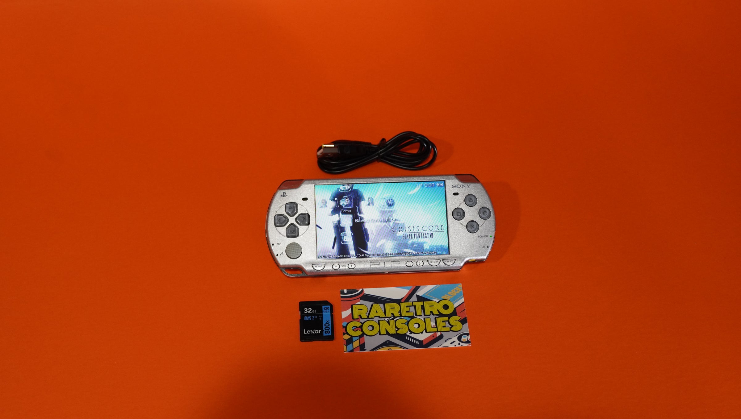 Final Fantasy Crisis Core 10th Anniversary Sony PSP 2000 LE with