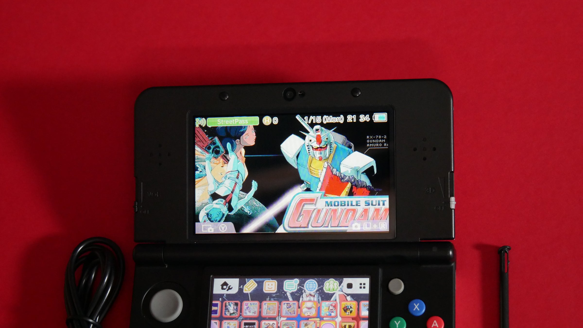 New Nintendo 3DS With Custom Earth Federation Space Force Plates