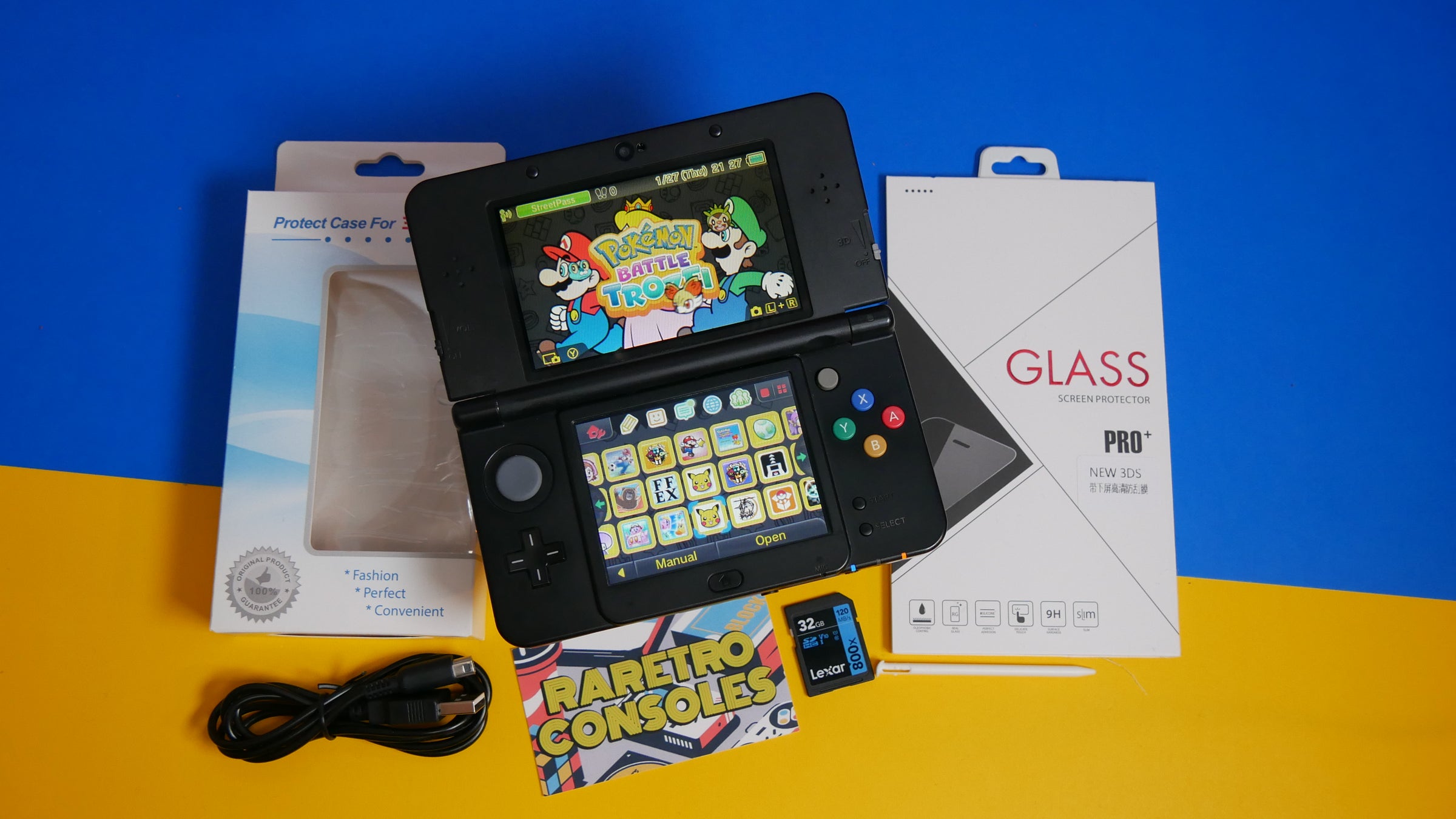 New Nintendo 3DS with No. 044 Mario Camouflage Green | Raretro
