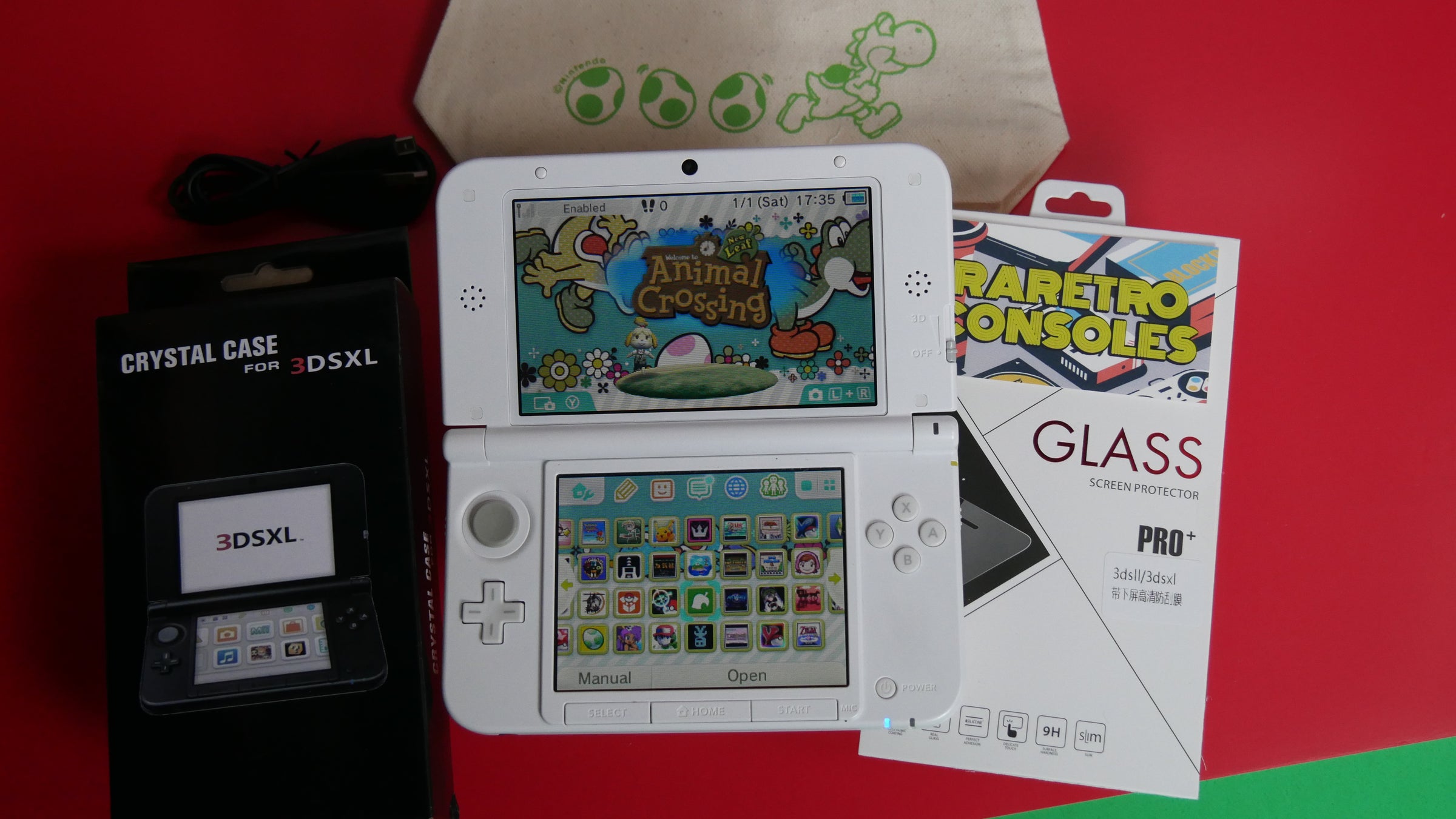 Nintendo 3DS XL Yoshi Limited Edition with box | Raretro Consoles