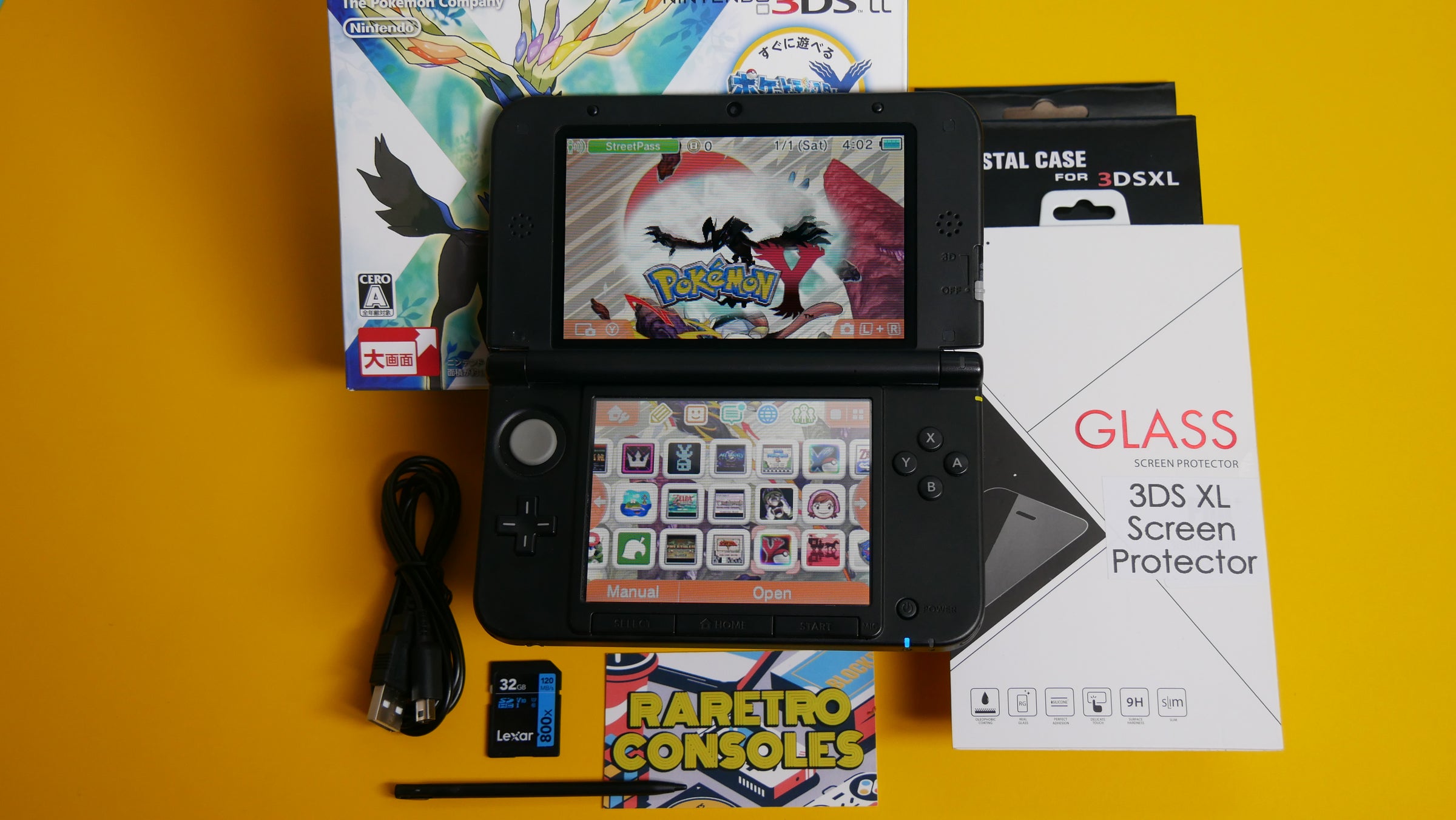 Nintendo 3DS XL Pokémon X and Y Limited Edition with Box | Raretro