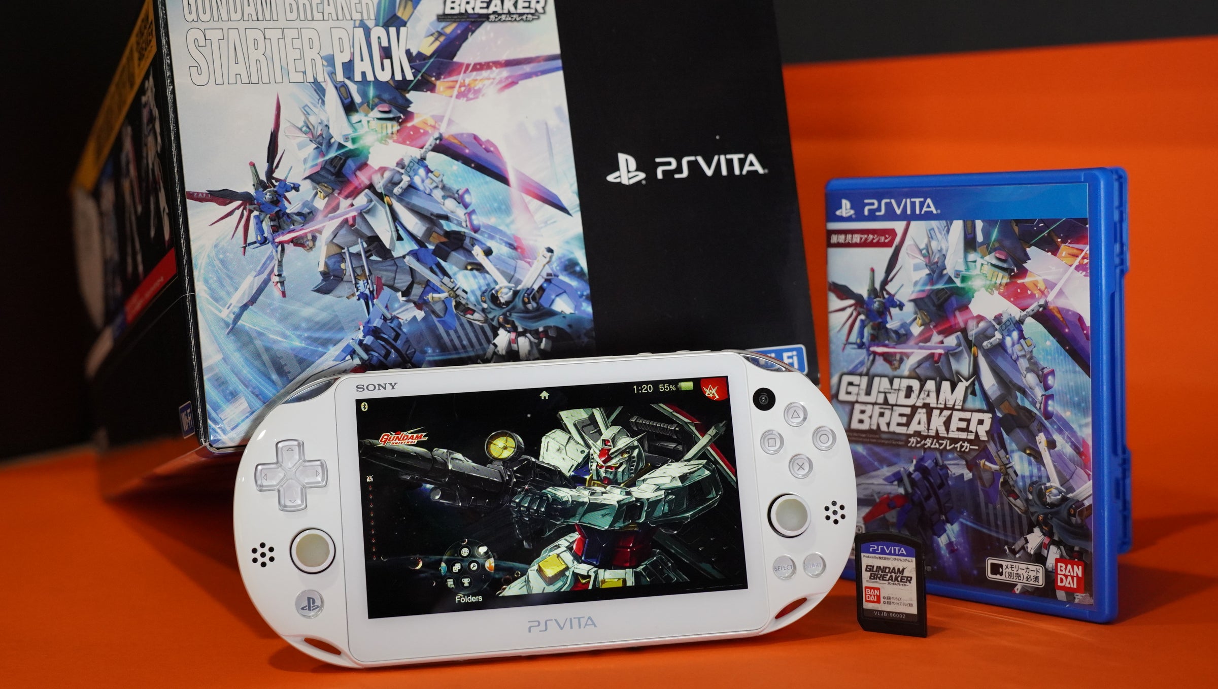 PlayStation Vita Slim 2000 Gundam Breaker with Box Limited Edition
