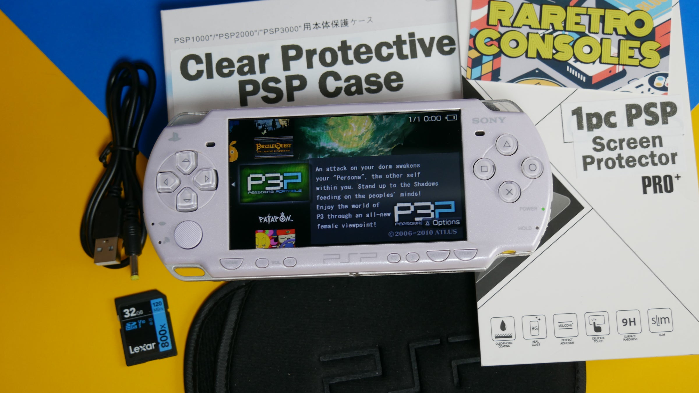 Sony PlayStation Portable PSP 2000 Lavender Purple | Raretro Consoles