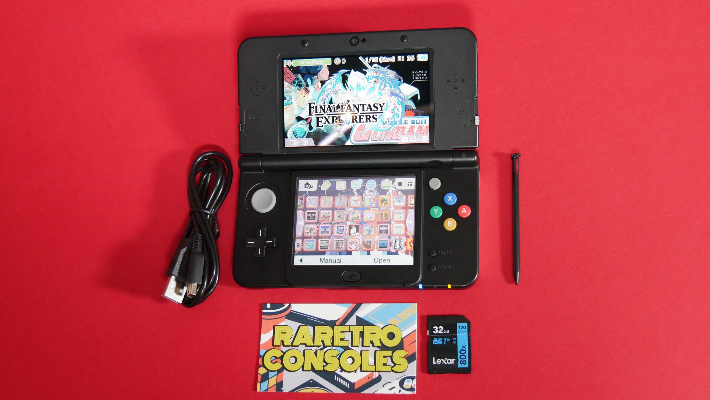 New Nintendo 3DS With Custom Earth Federation Space Force Plates