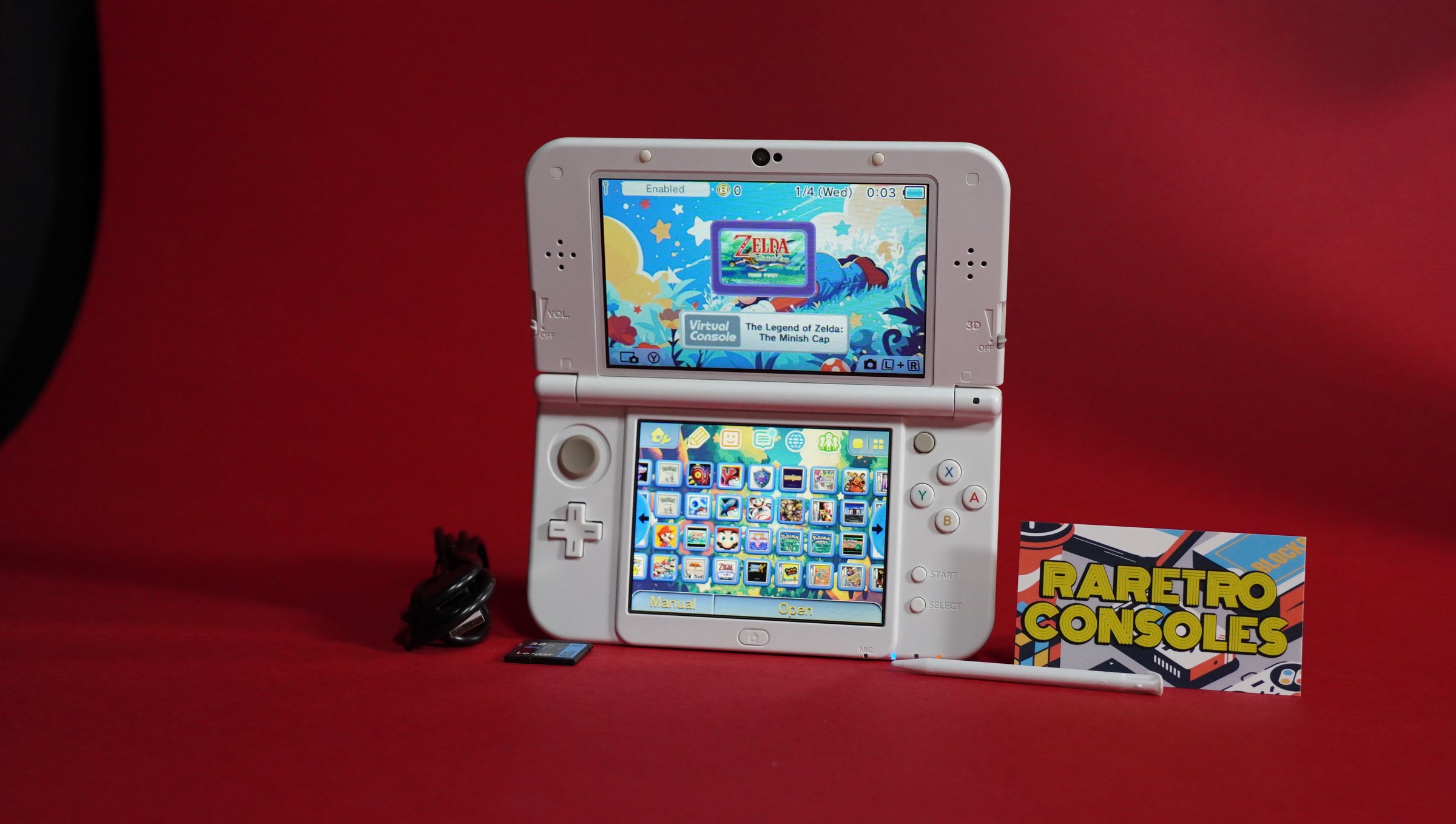 Dual IPS New Nintendo 3DS XL in Pearl White | Raretro Consoles