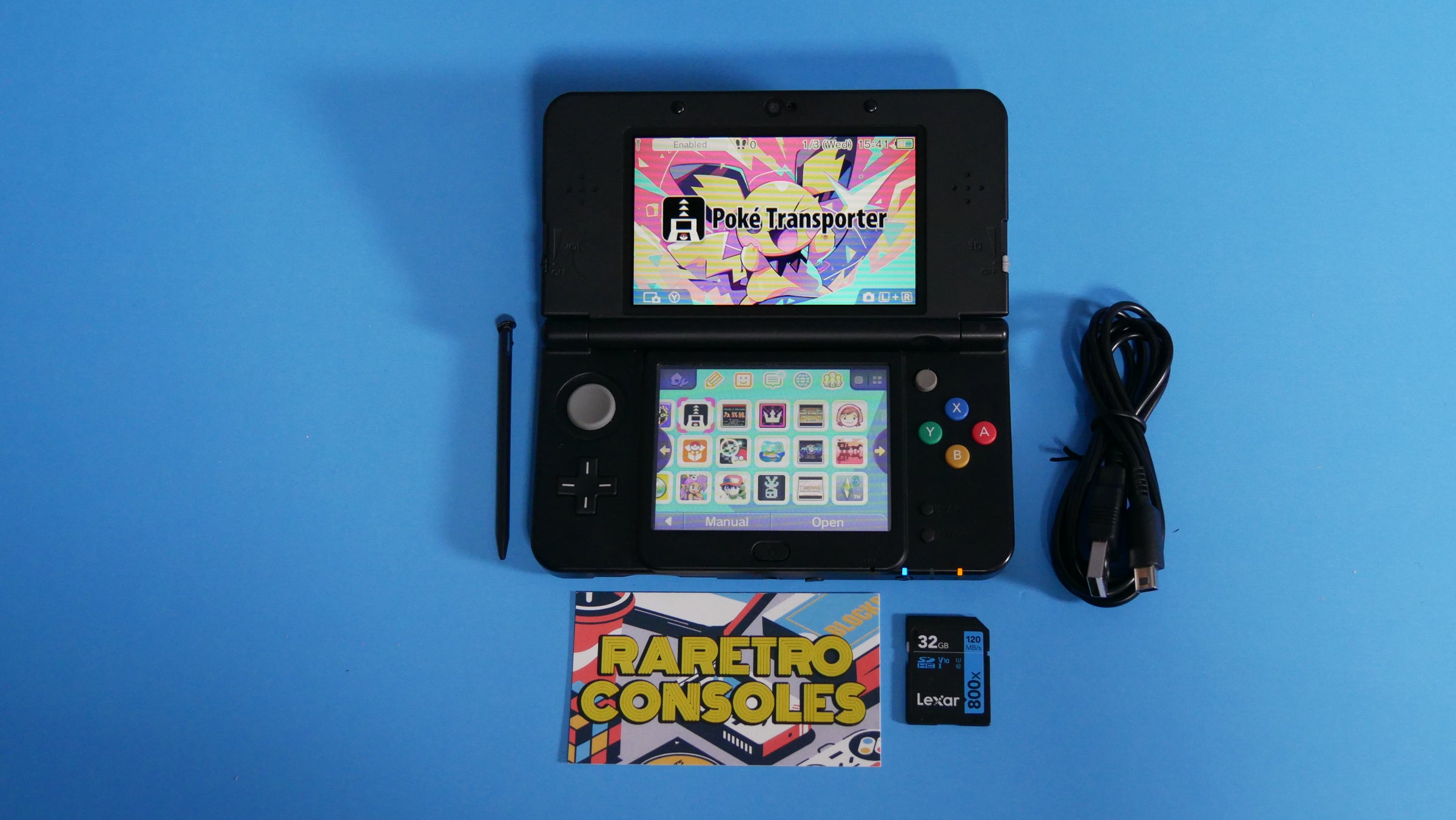 New Nintendo 3DS with No. 053 Boo Clouds Plates | Raretro Consoles