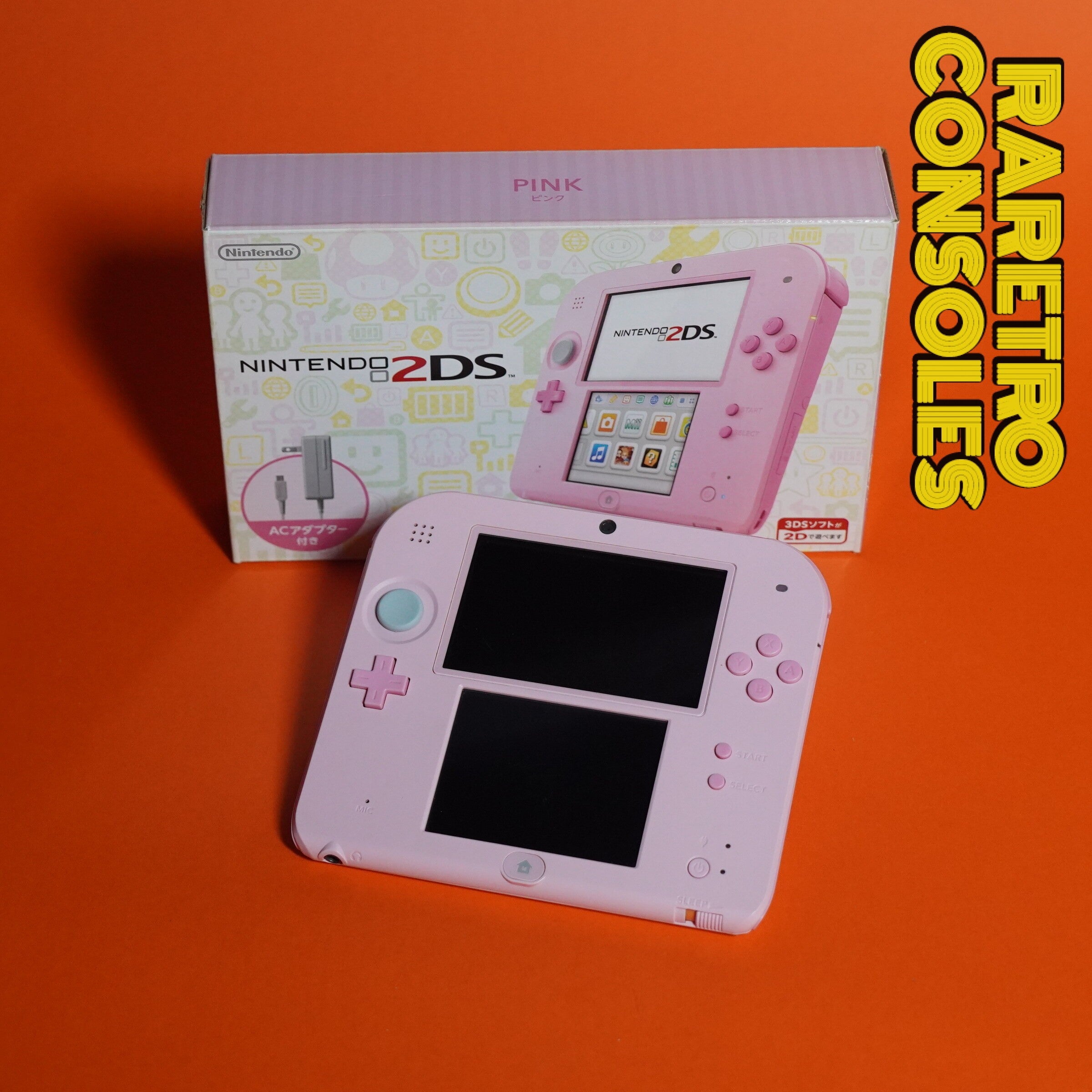 Nintendo 2DS in Light Pink with Box Japanese Exclusive | Raretro