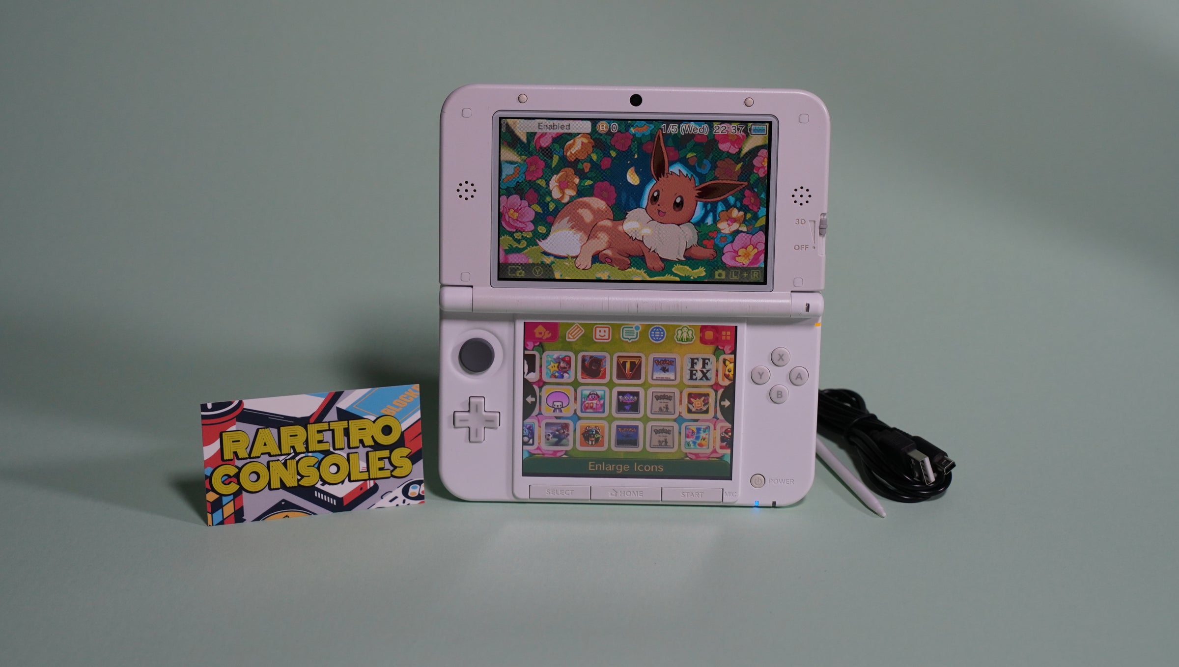 3ＤS Nintendo 3DS XL Handheld Console - Blue/Black (SPR-S-BKAB-USZ