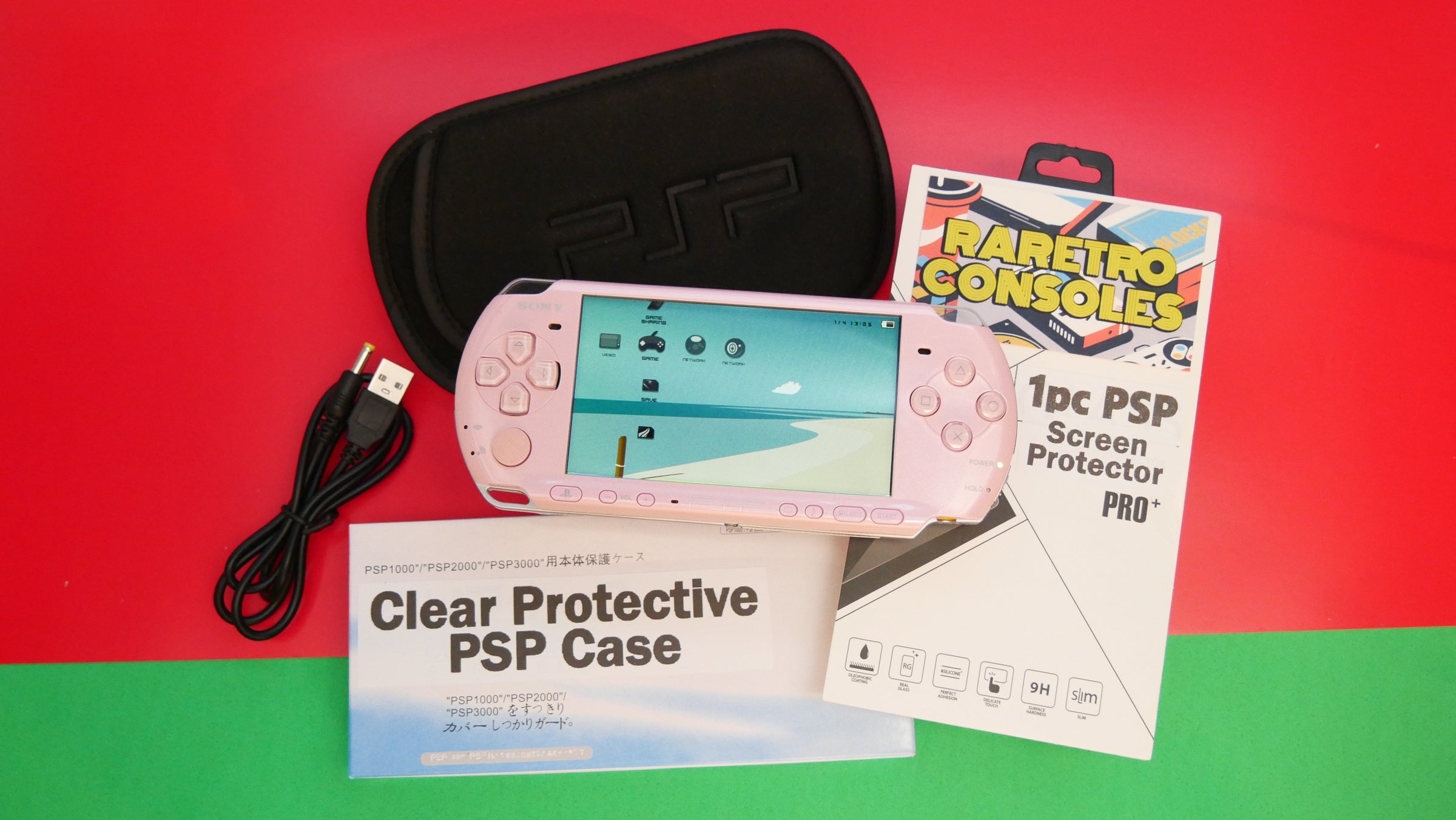 Sony PlayStation Portable PSP 3000 Blossom Pink Slim