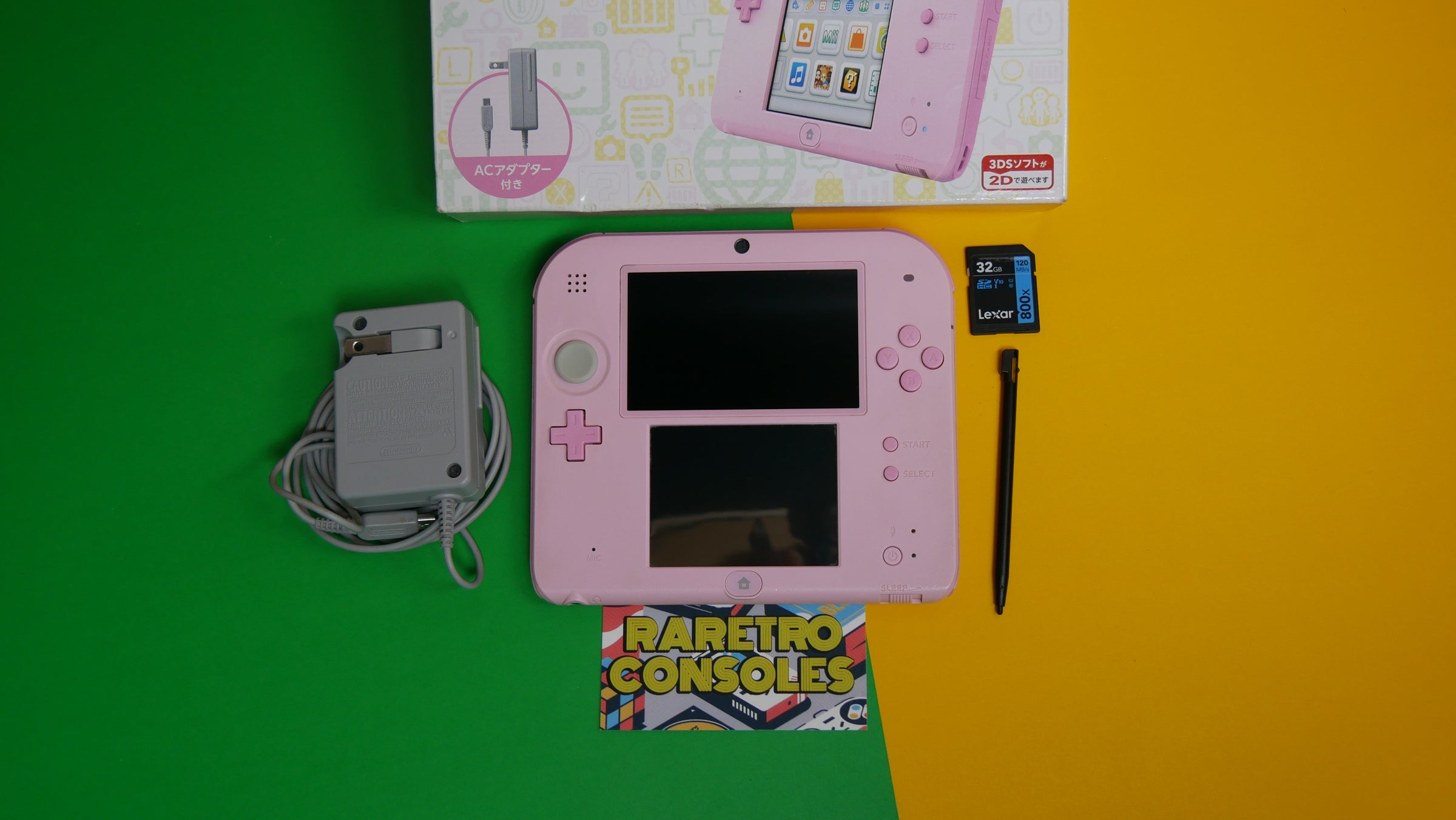 Nintendo 2DS in Light Pink with Box Japanese Exclusive | Raretro