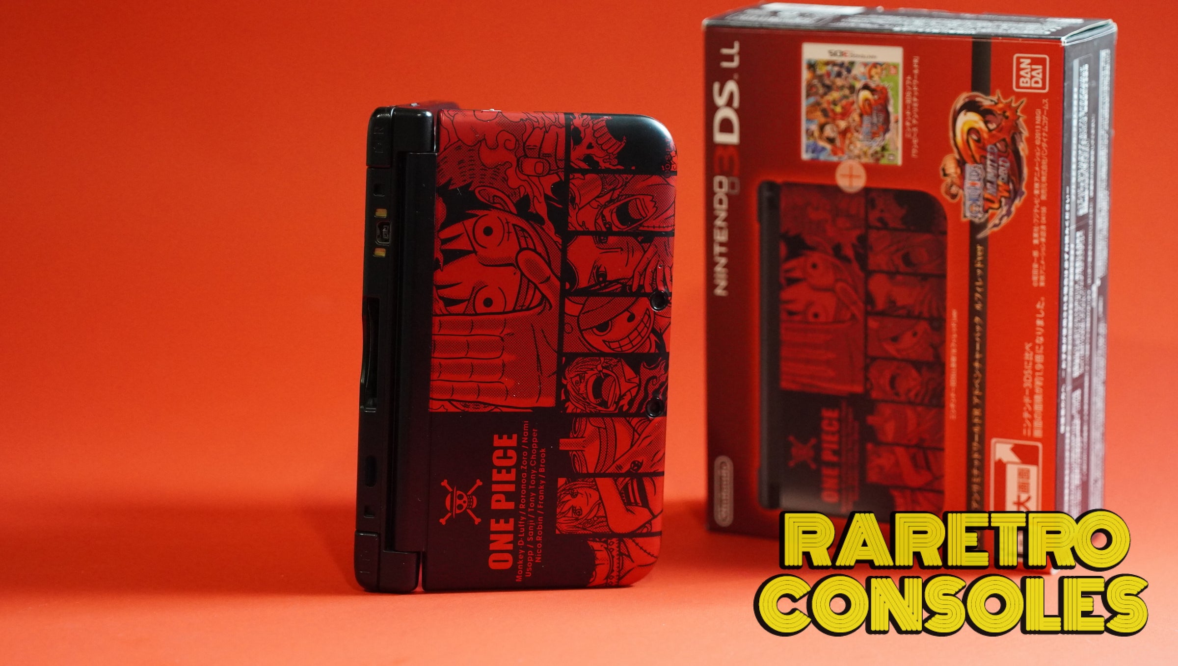 Nintendo 3DS XL One Piece Unlimited World Adventure Luffy Red With