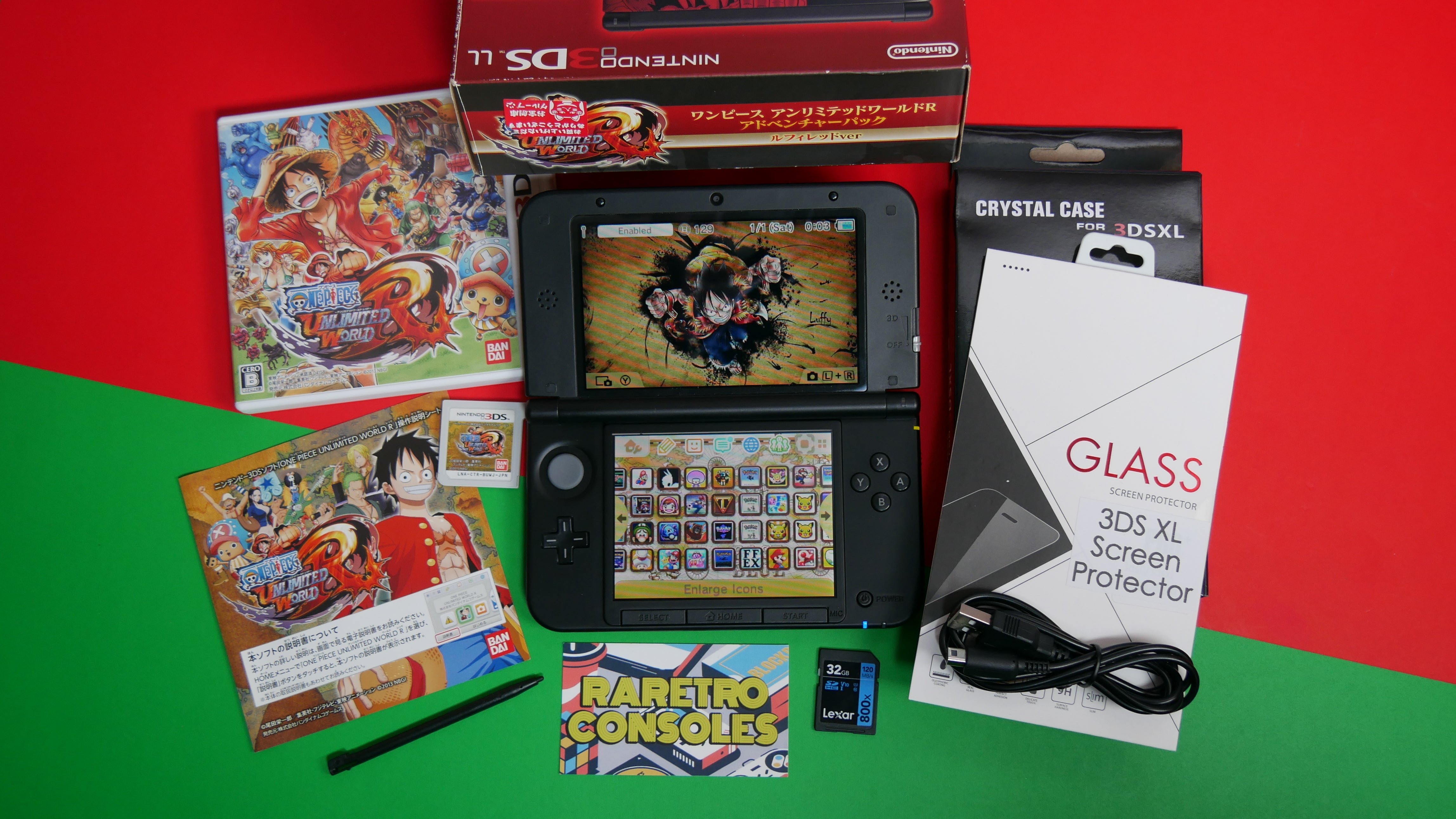 Nintendo 3DS XL One Piece Unlimited World Adventure Luffy