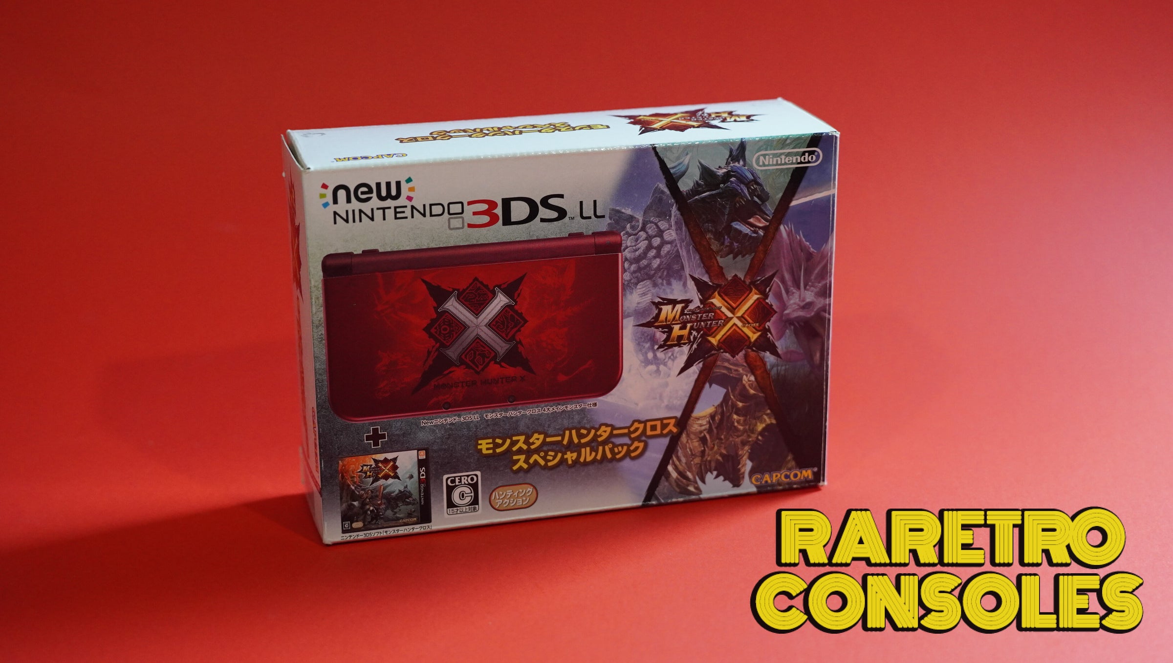 Dual IPS New Nintendo 3DS XL Monster Hunter Generations X with Box 