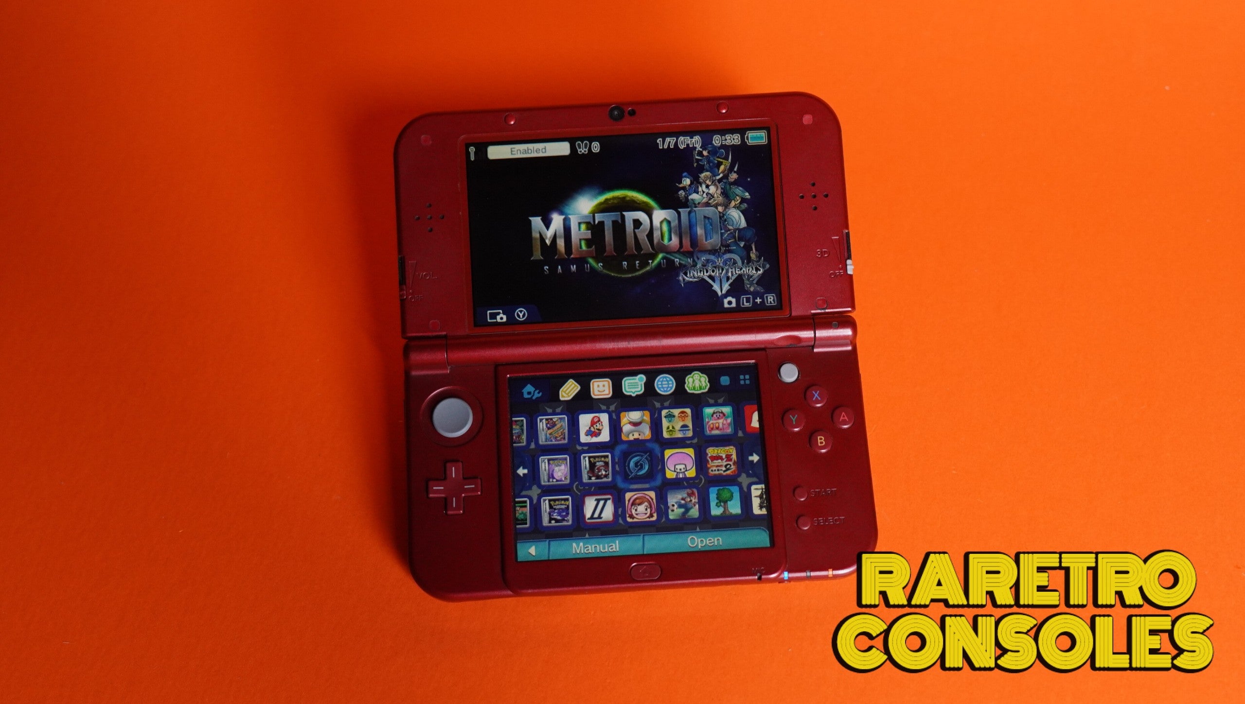 Ultimate Dual IPS & USB C Metallic Red New Nintendo 3DS XL