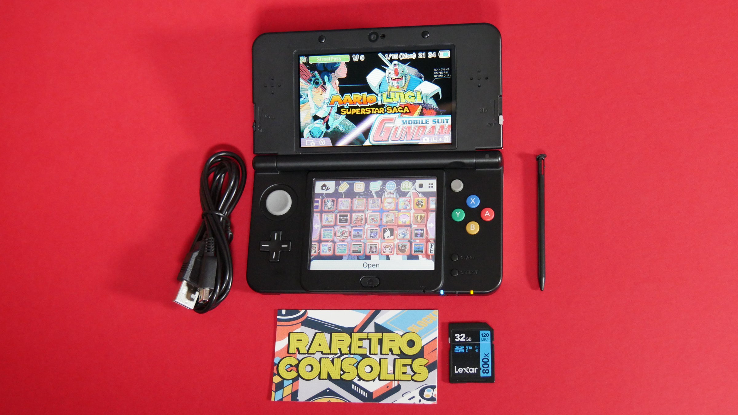 New Nintendo 3DS With Custom Earth Federation Space Force Plates