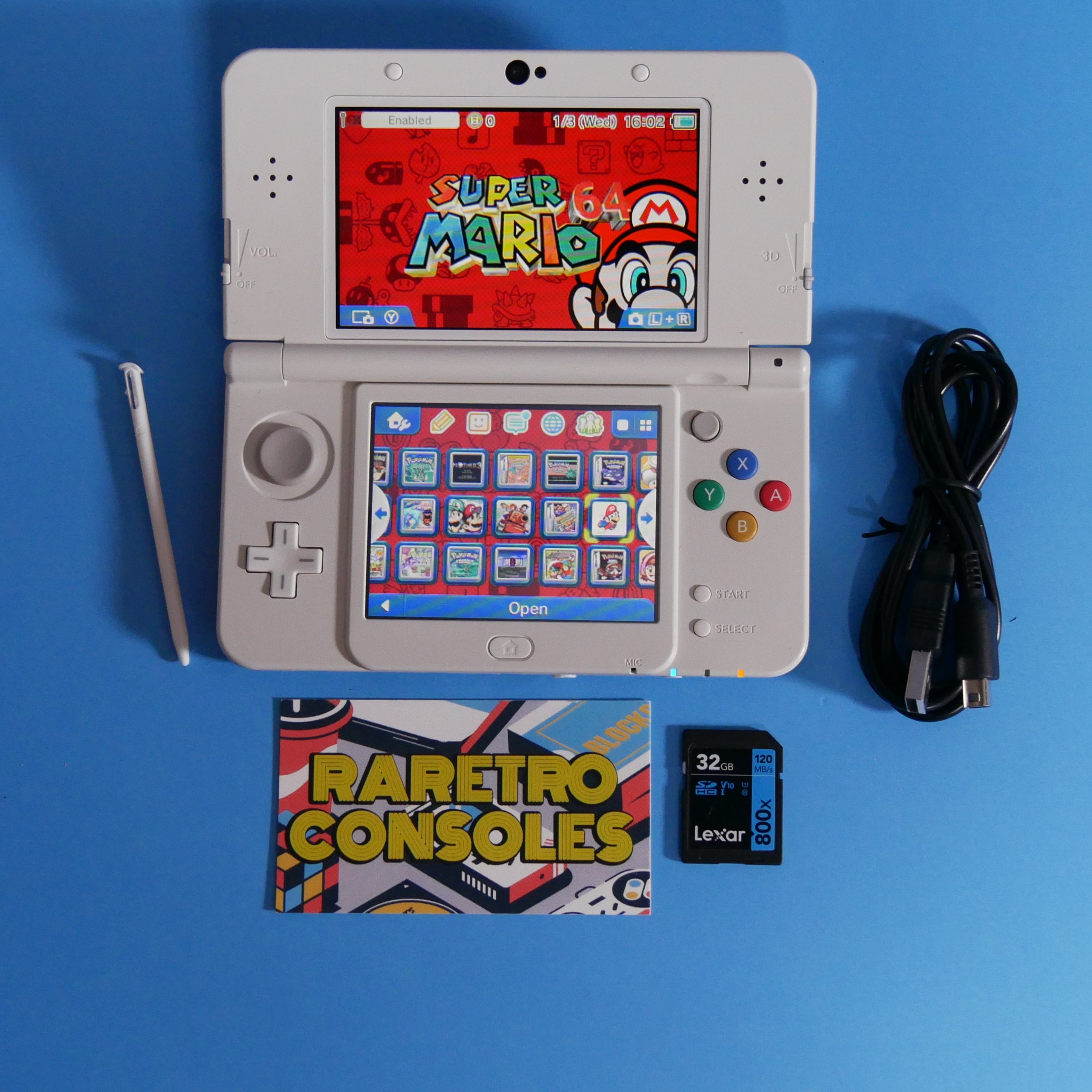 New Nintendo 3DS With Docomo Picasso Mario Plates | Raretro Consoles