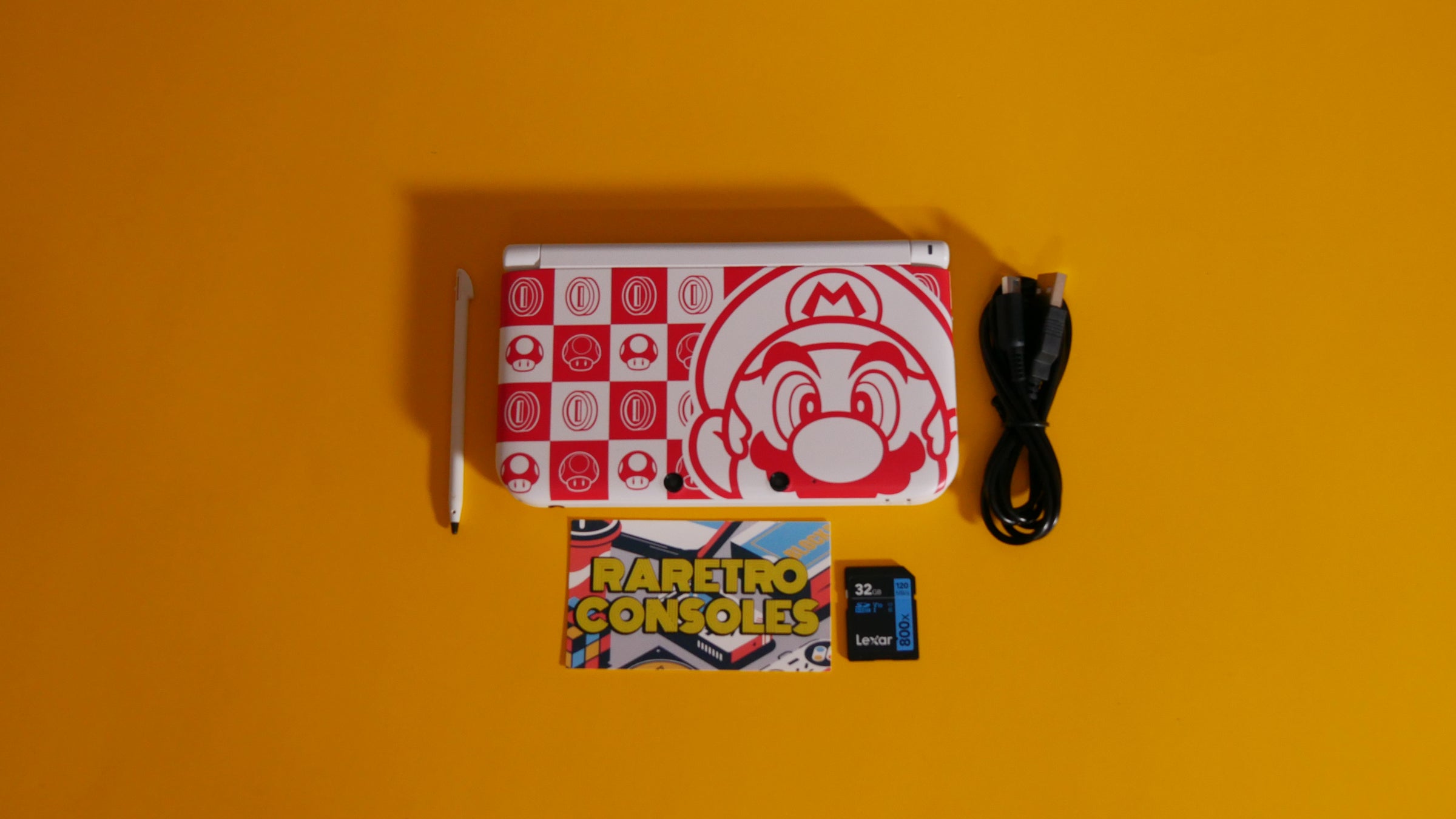 Nintendo 3DS XL Mario Red x White Edition | Raretro Consoles