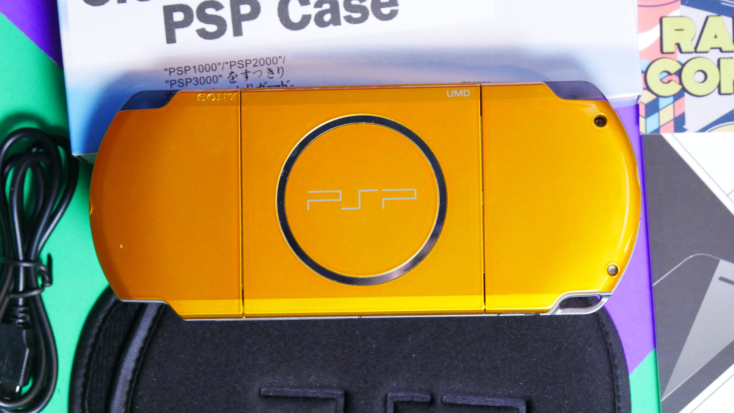 Yellow Sony Playstation Portable PSP 3000 | Raretro Consoles