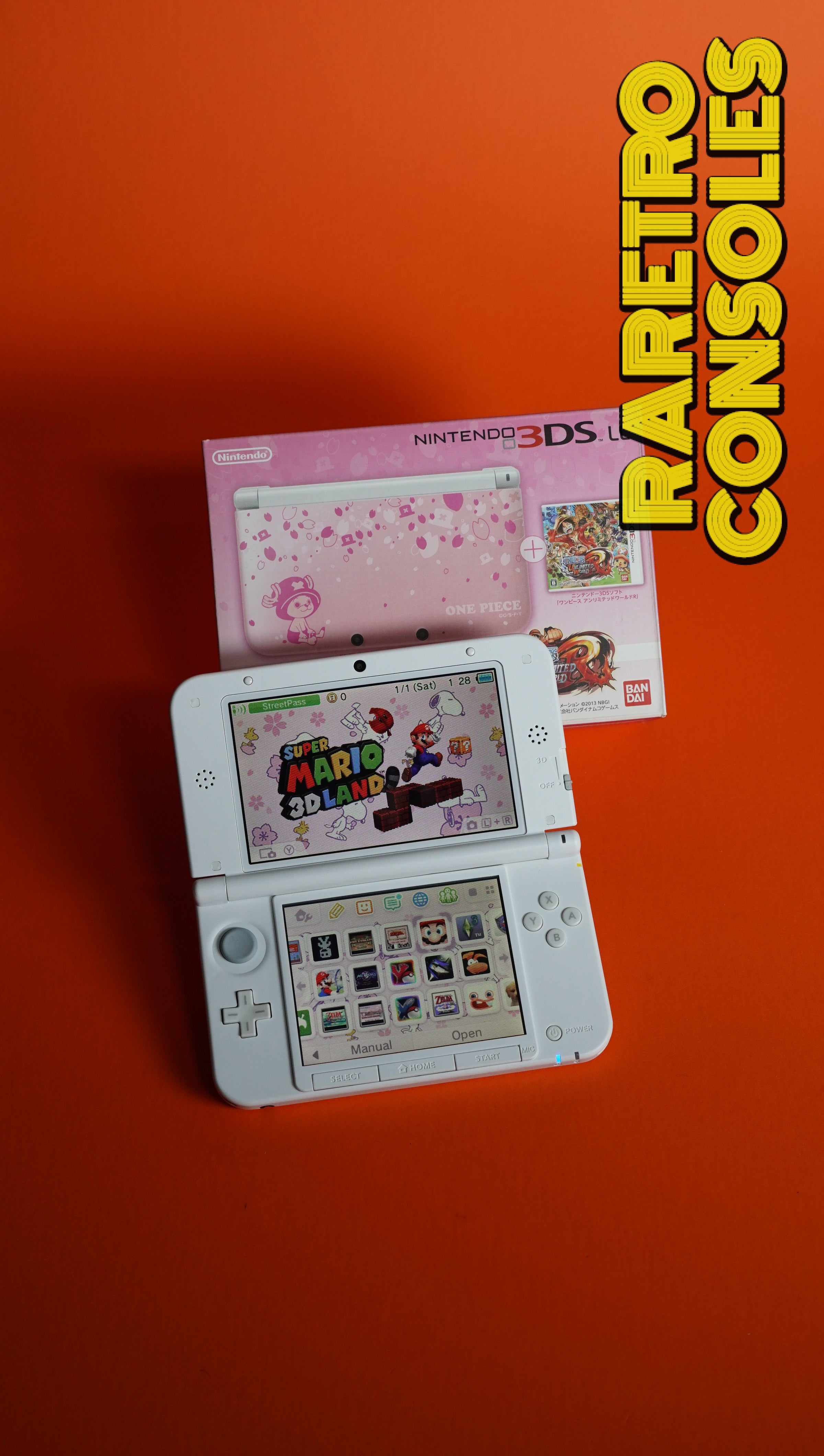 One Piece Chopper Pink Limited Edition Nintendo 3DS XL with Box