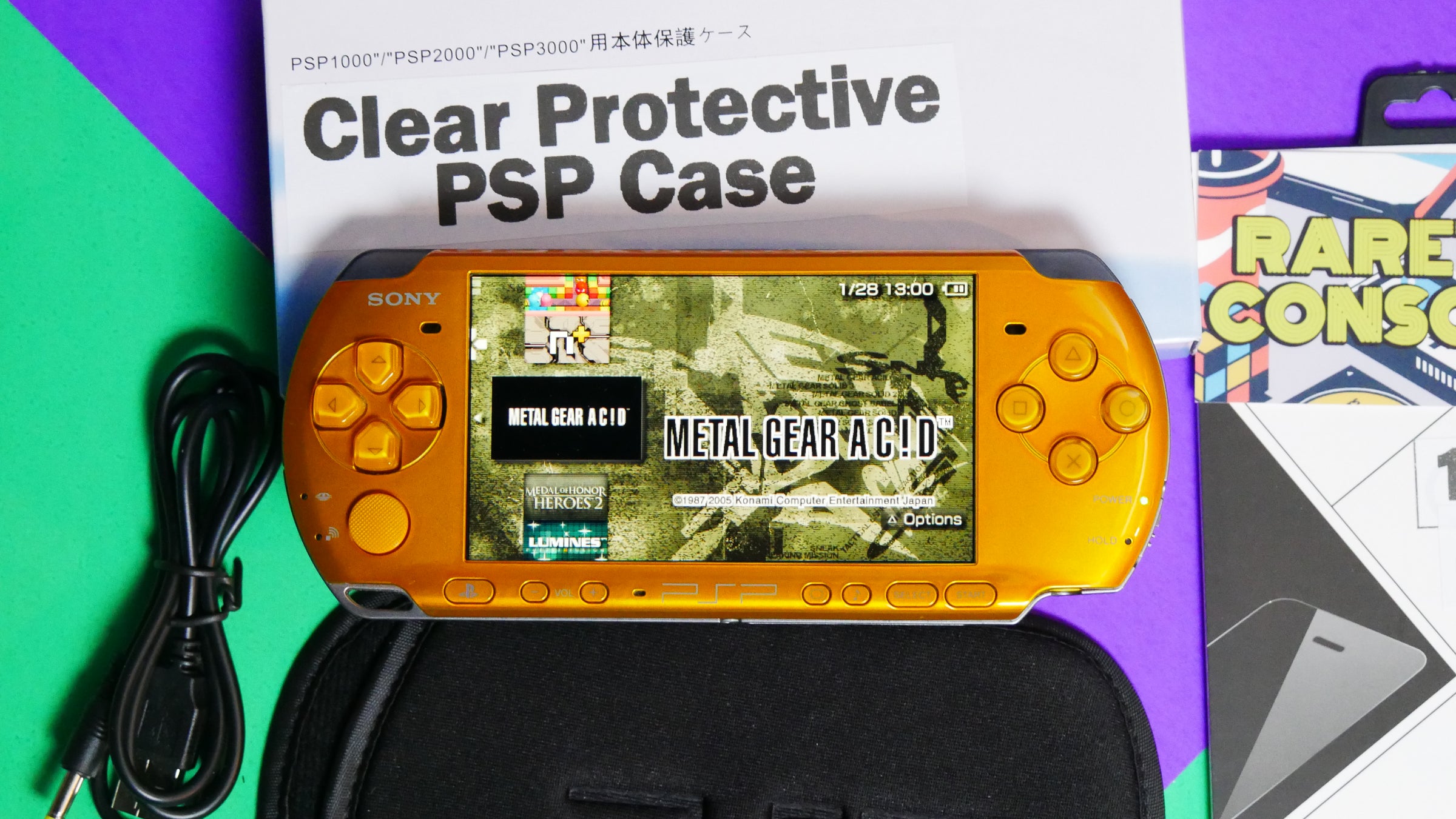 Yellow Sony Playstation Portable PSP 3000 | Raretro Consoles