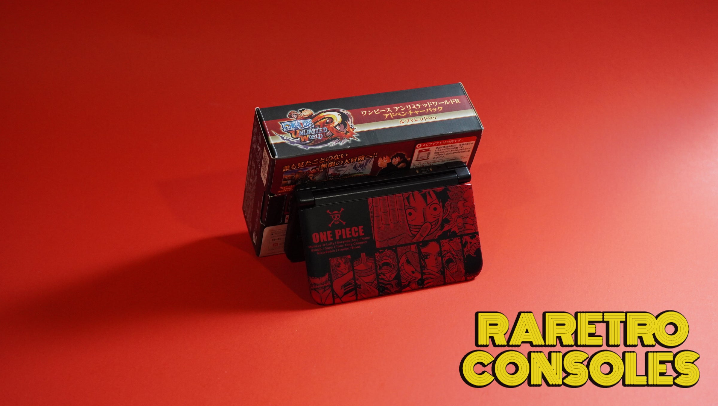 Nintendo 3DS XL One Piece Unlimited World Adventure Luffy Red With