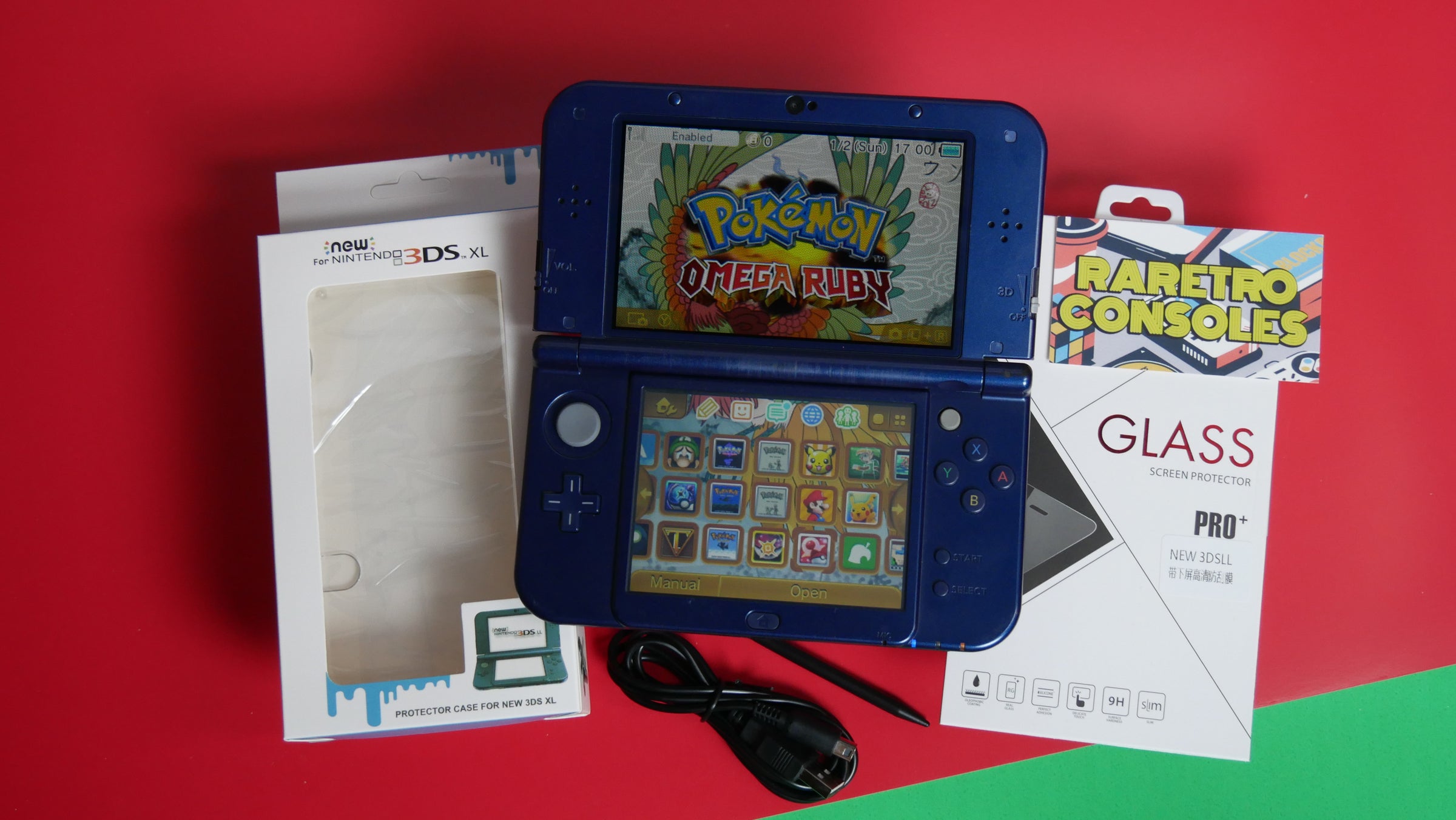 Dual IPS New Nintendo 3DS XL Galaxy Limited Edition | Raretro Consoles