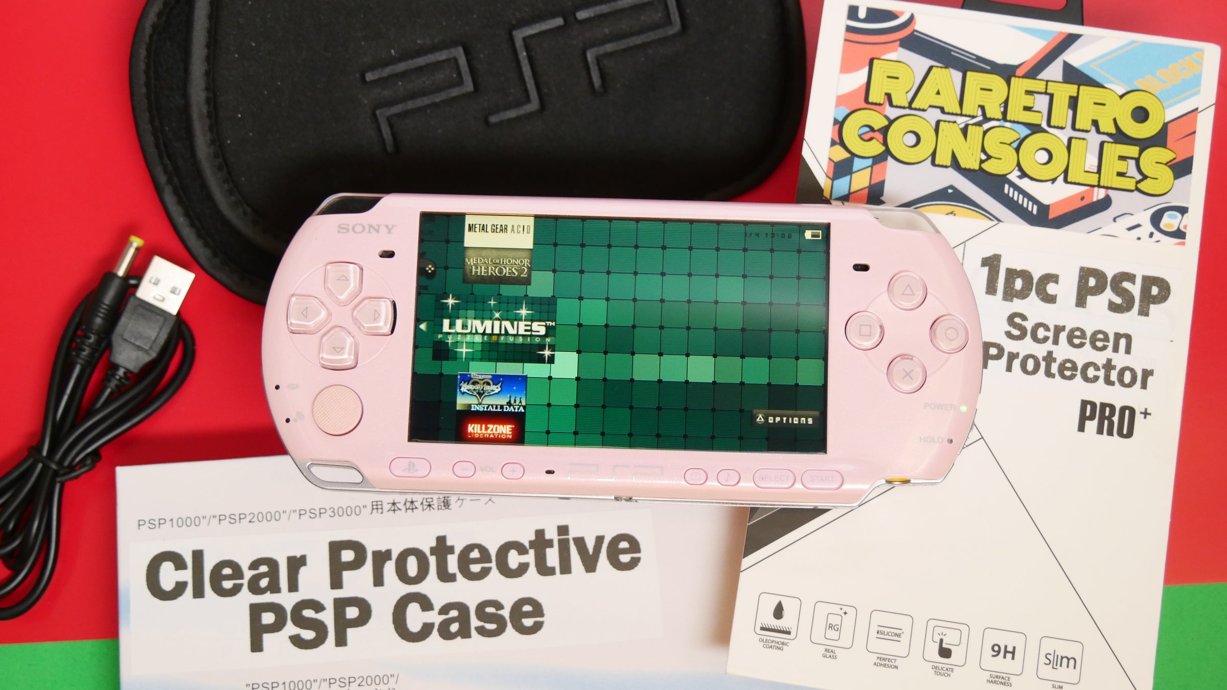 Sony PlayStation Portable PSP 3000 Blossom Pink Slim