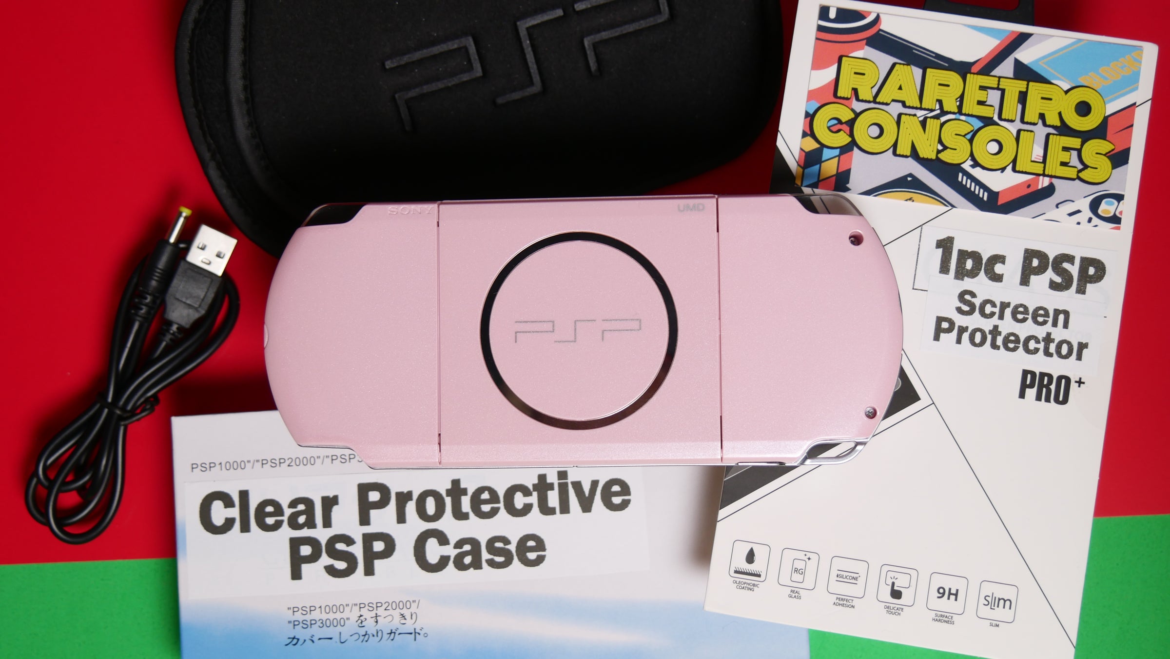 Sony PlayStation Portable PSP 3000 Blossom Pink Slim