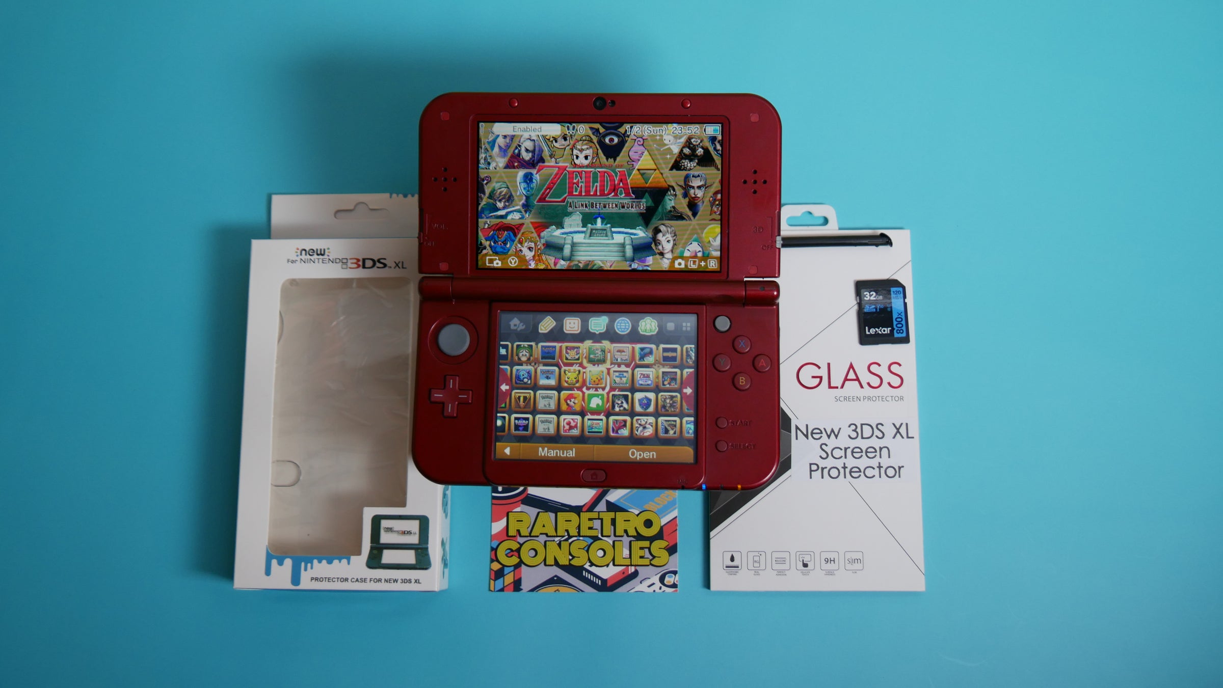 Nintendo New 3DS XL in Metallic Red | Raretro Consoles