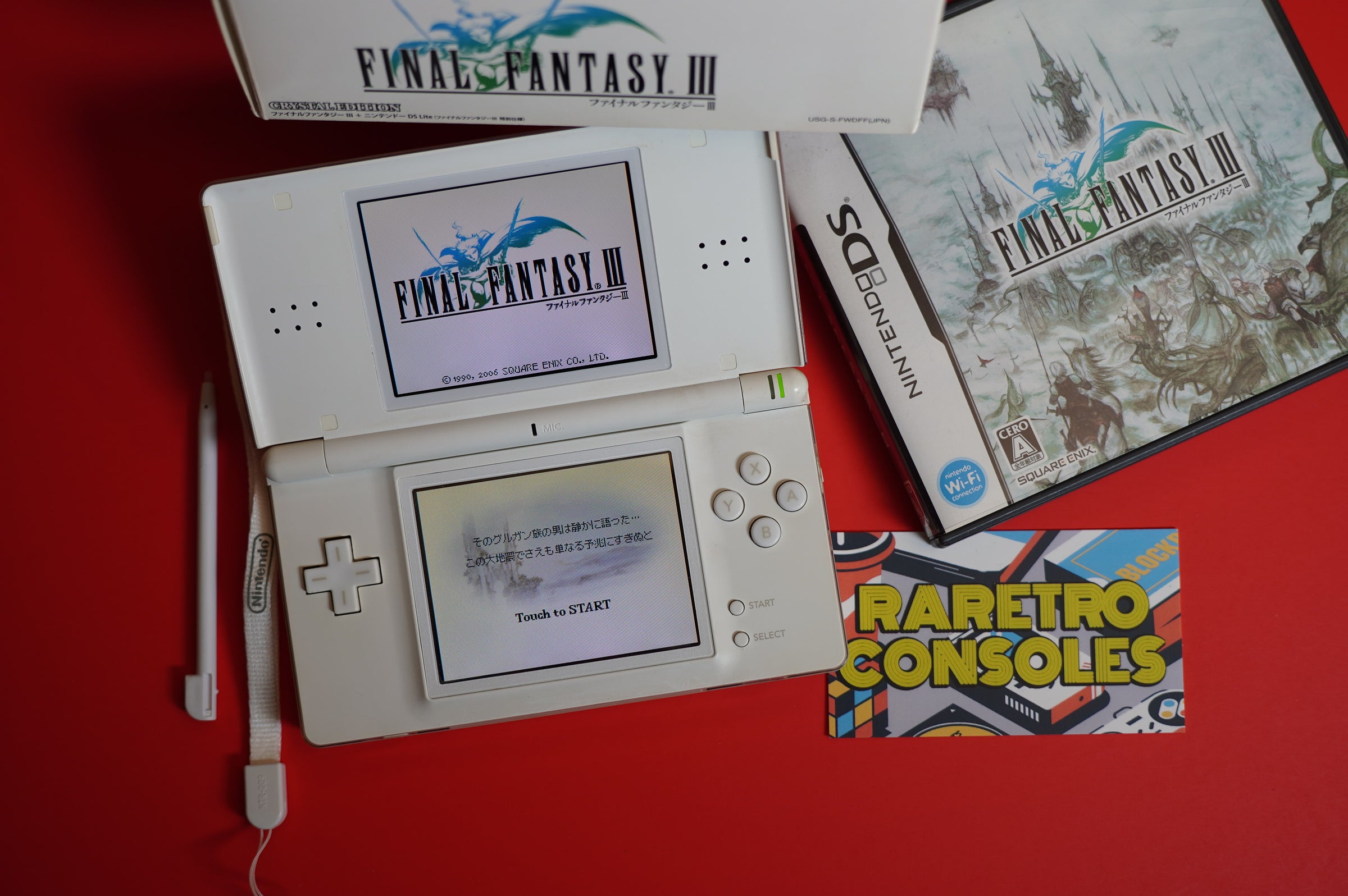 Final Fantasy III Crystal Edition Nintendo DS Lite Japan FF3