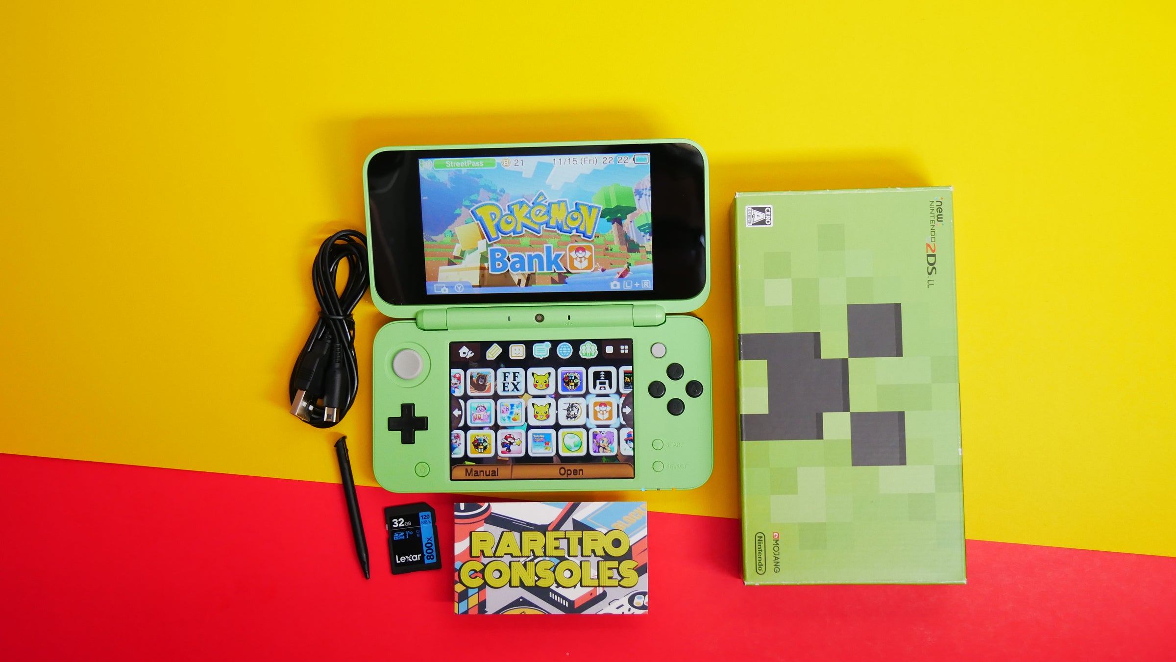 Nintendo New 2DS XL Minecraft Edition 'Creeper' with Box | Raretro