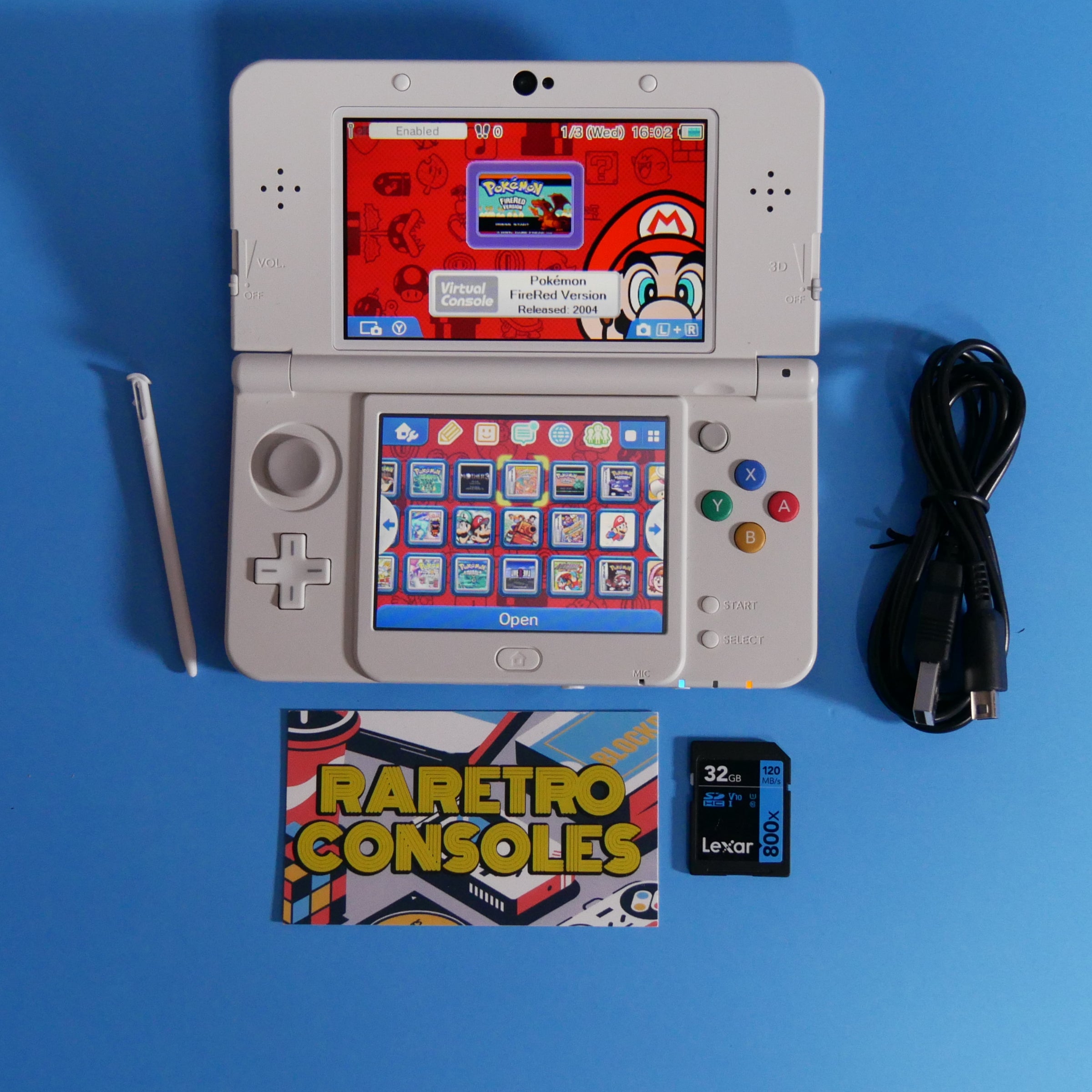 New Nintendo 3DS With Docomo Picasso Mario Plates | Raretro Consoles