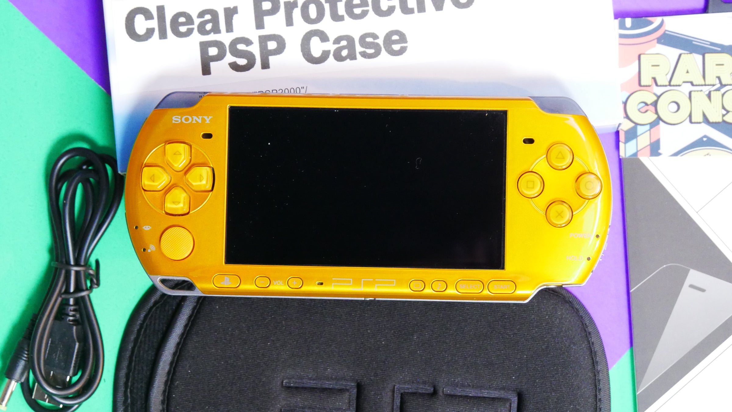 Yellow Sony Playstation Portable PSP 3000 | Raretro Consoles