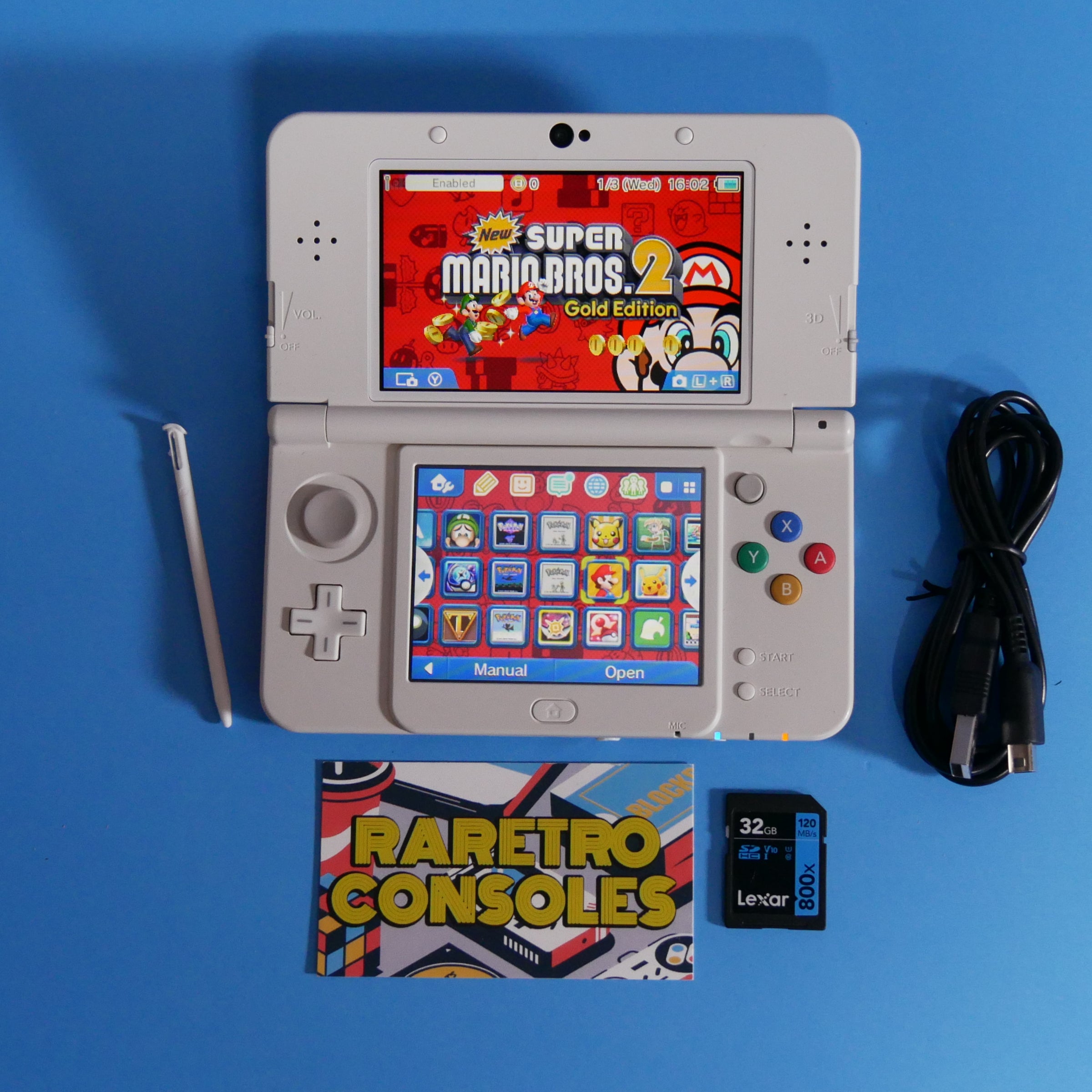New Nintendo 3DS With Docomo Picasso Mario Plates | Raretro Consoles