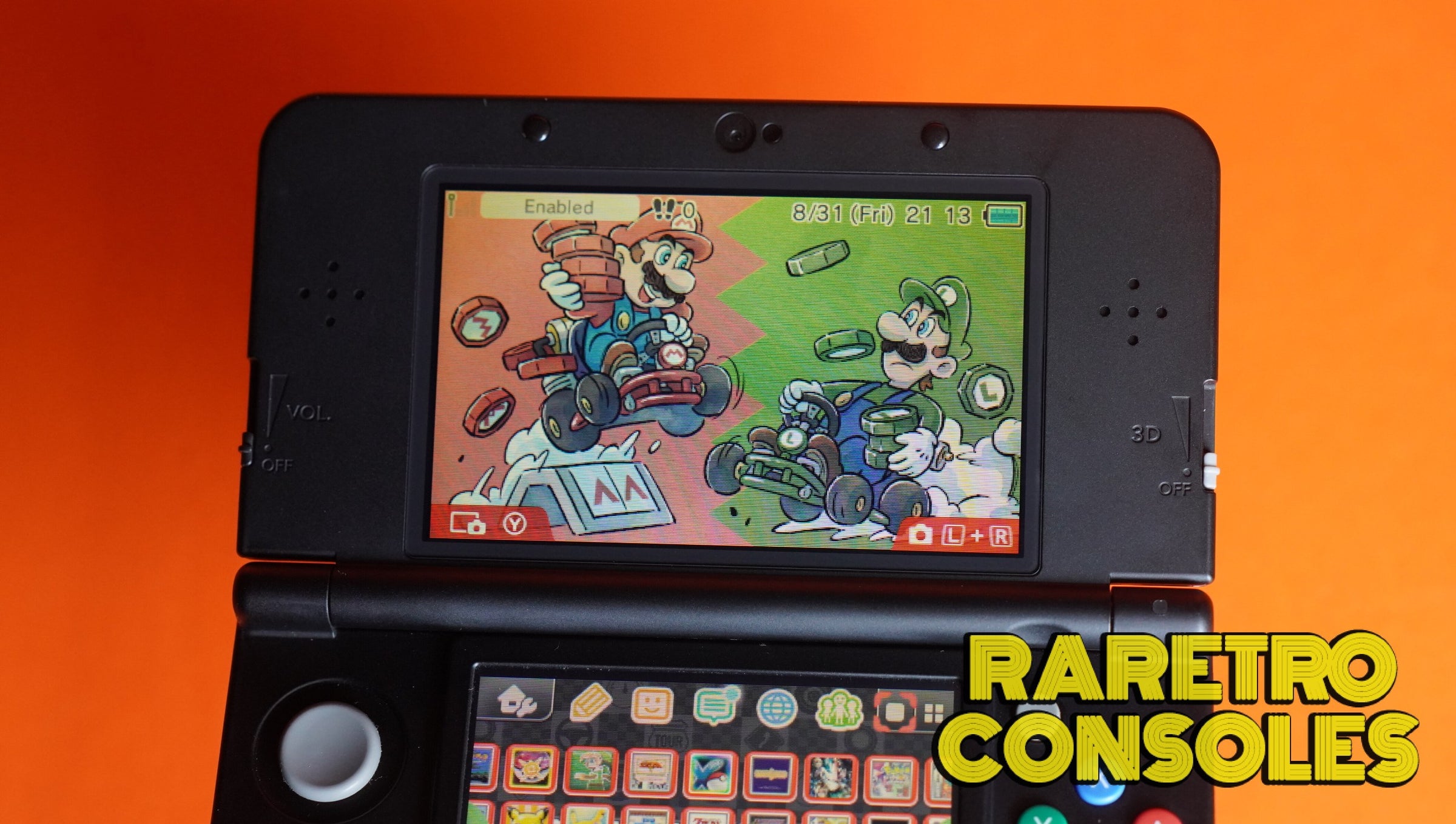 New Nintendo 3DS with No. 044 Mario Camouflage Green | Raretro