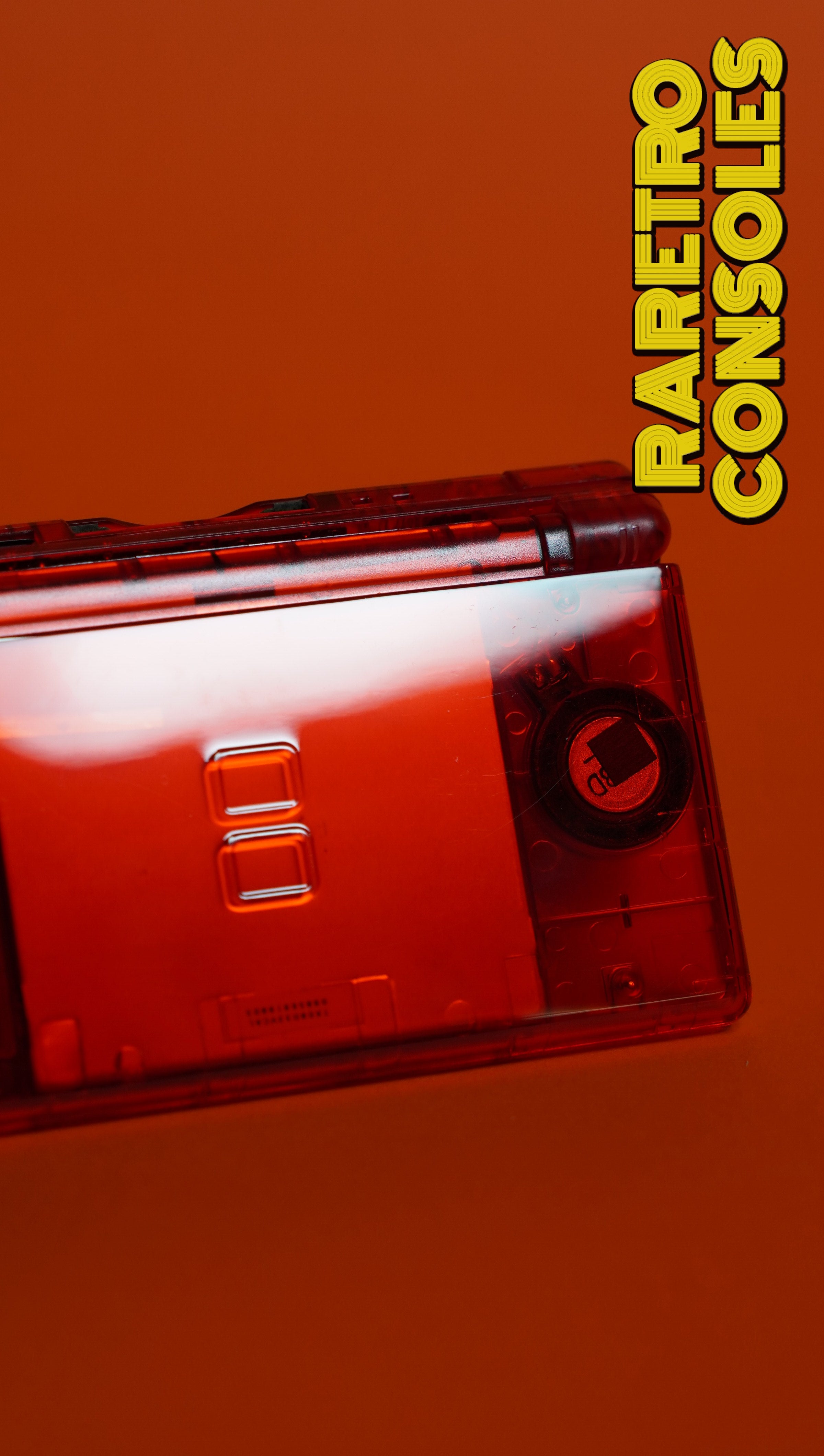 Custom Nintendo DS Lite Transparent Red Shell | Raretro Consoles