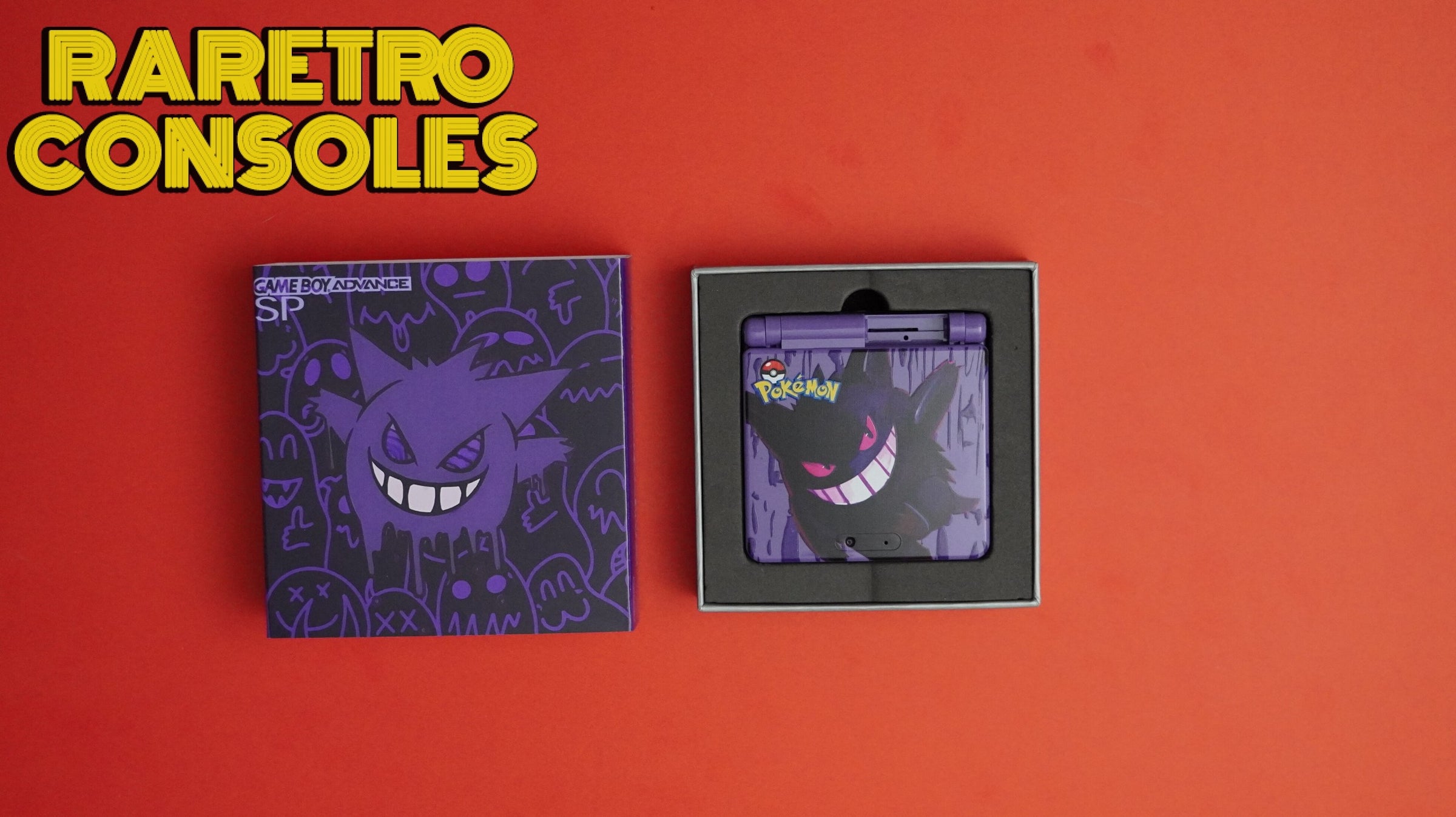 Custom GBA SP IPS Shell Kits  Charizard, Mew & Mewtwo, Rayquaza,  Evangelion | UV Printed Collector Boxes | Raretro Consoles