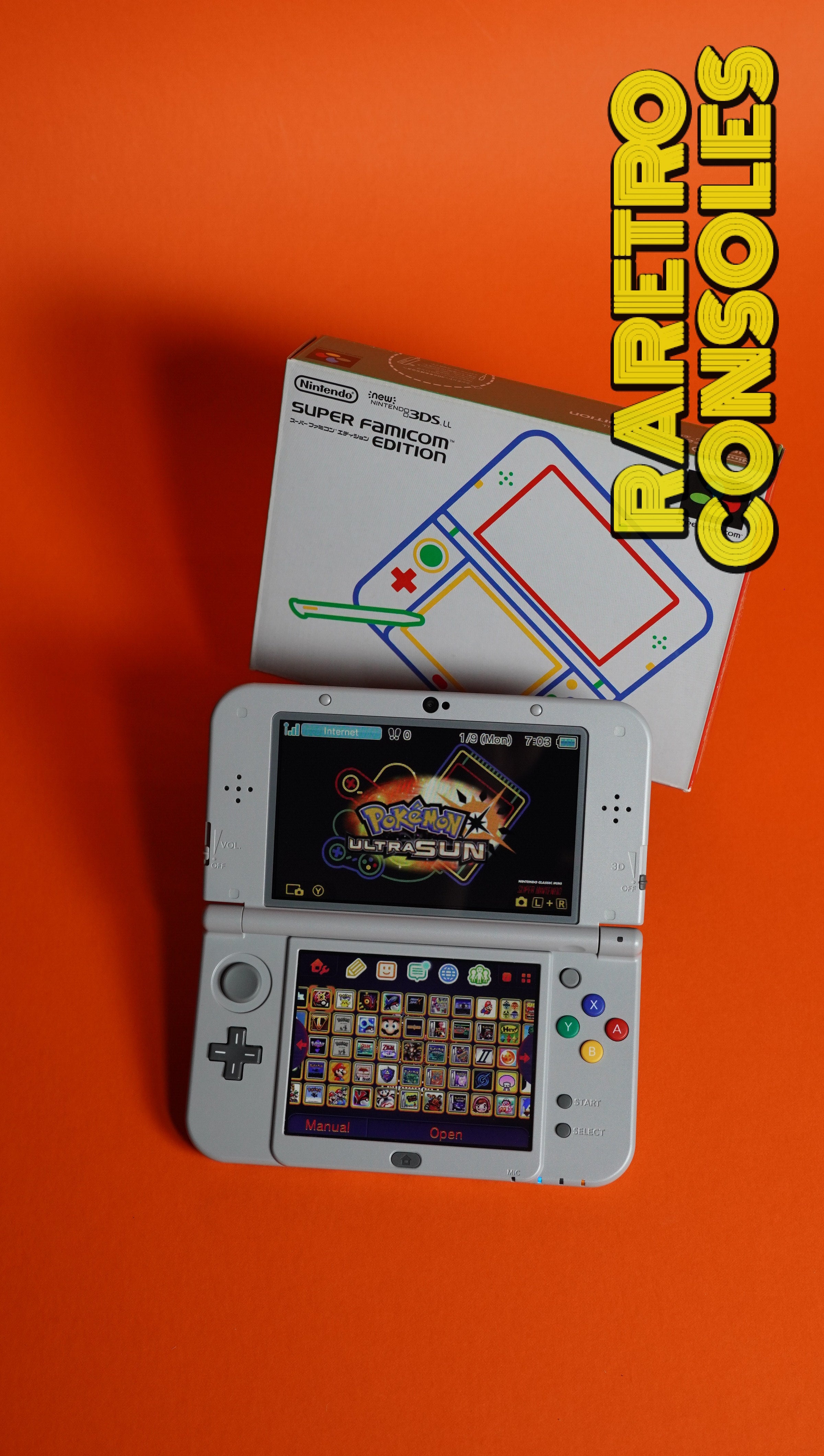 Super Famicom New Nintendo 3DS XL Special Edition with Box