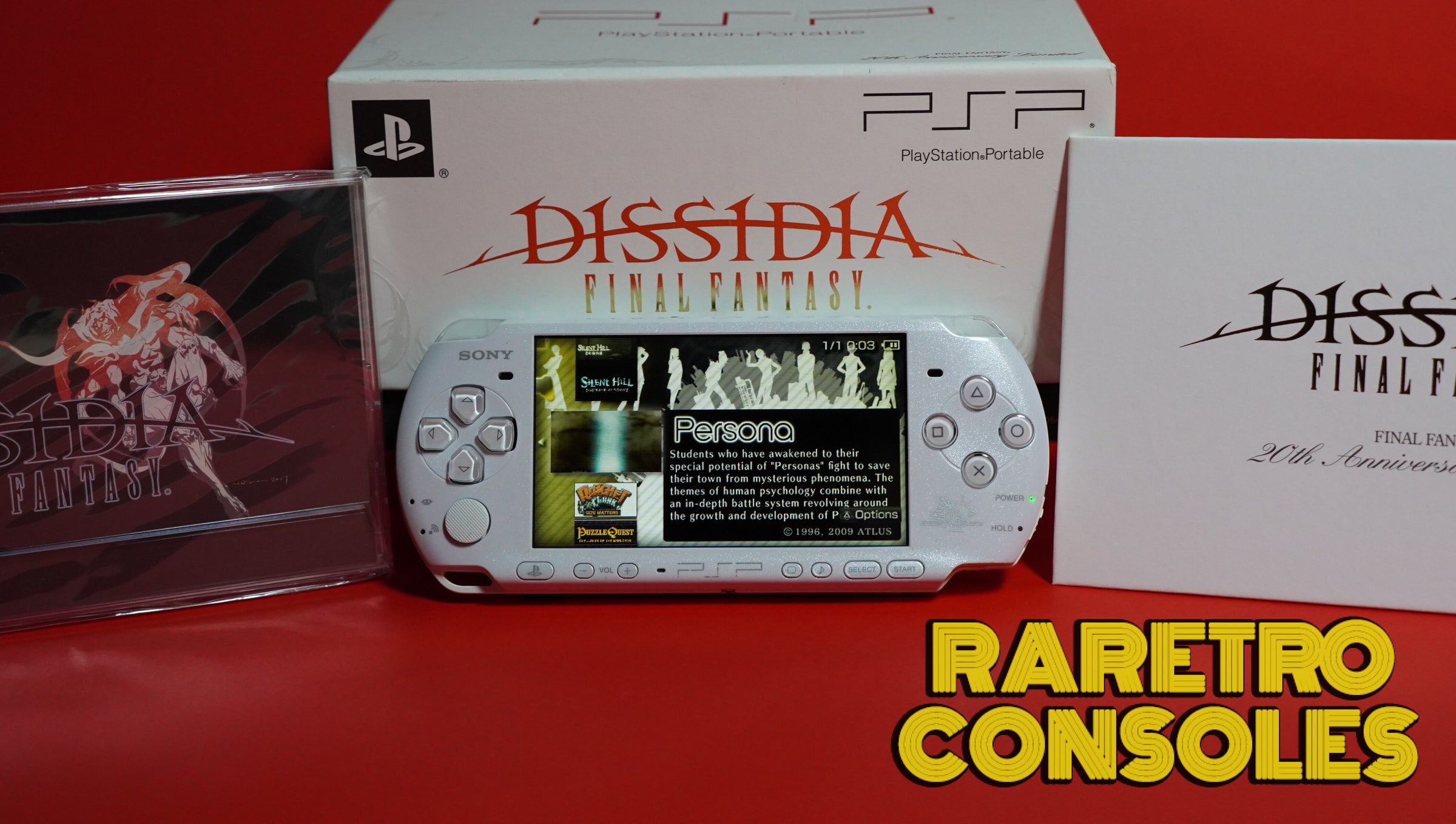 Sony PSP 3000 Final Fantasy Dissidia 20th Anniversary